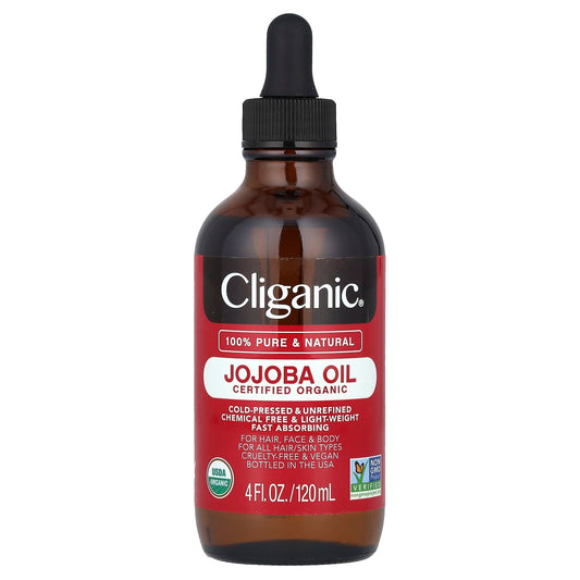 Pure Organic Jojoba Oil for Hair, Face & Body - 100% Natural, Cold-Pressed - Image 1