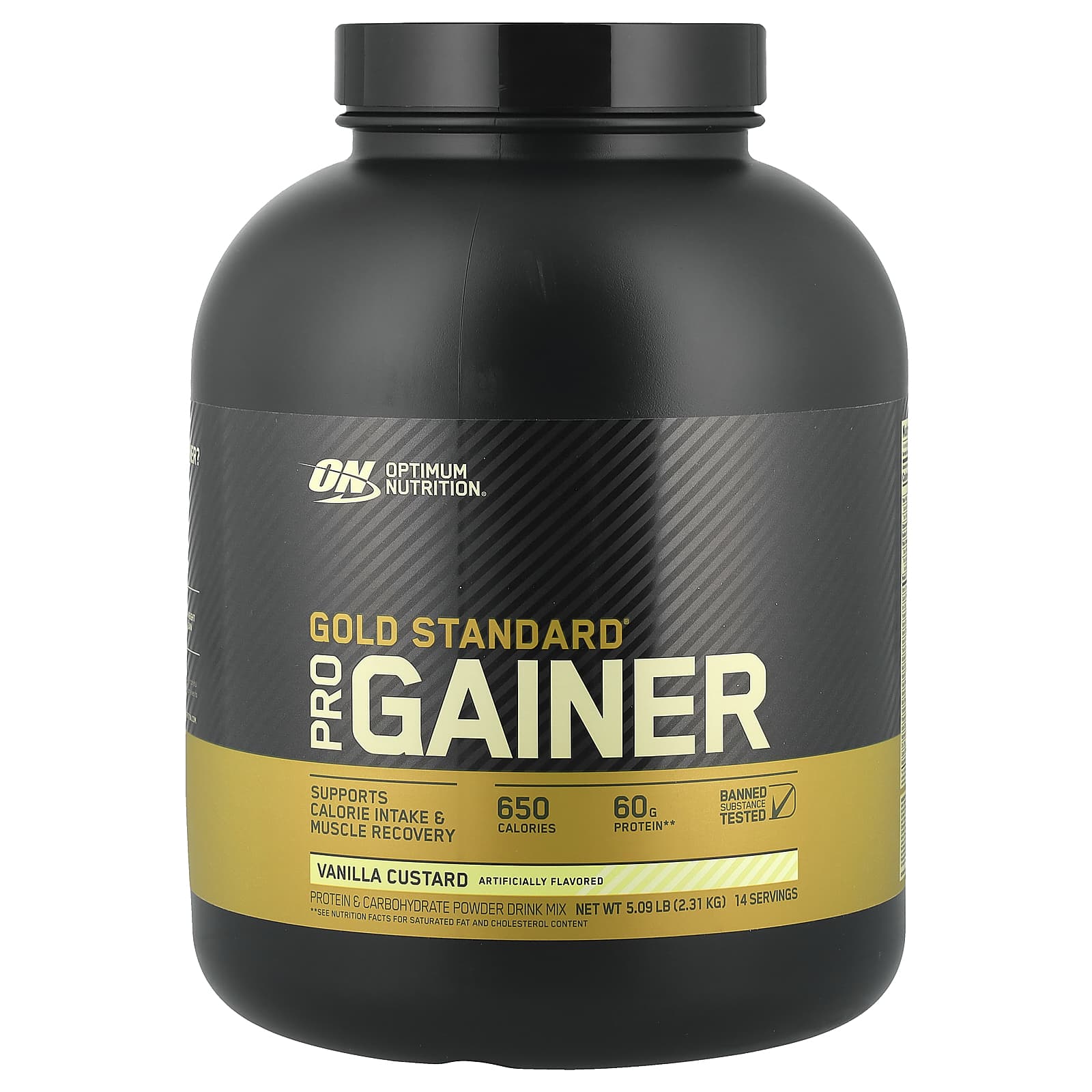 Optimum Nutrition, Gold Standard® Pro Gainer, Vanilla Custard, 5.09 lb (2.31 kg) - Image 1