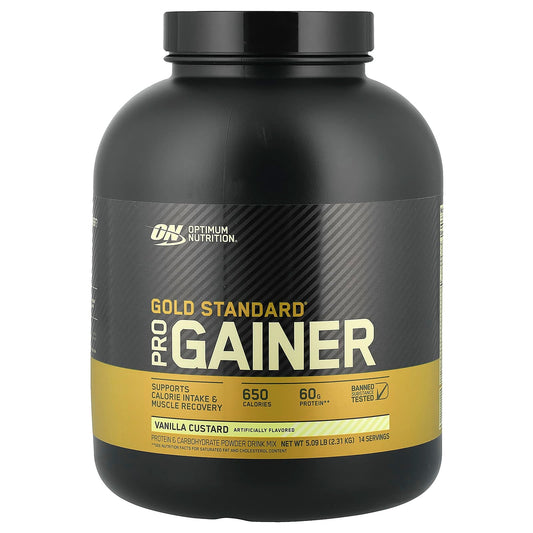 Optimum Nutrition, Gold Standard® Pro Gainer, Vanilla Custard, 5.09 lb (2.31 kg) - Image 1
