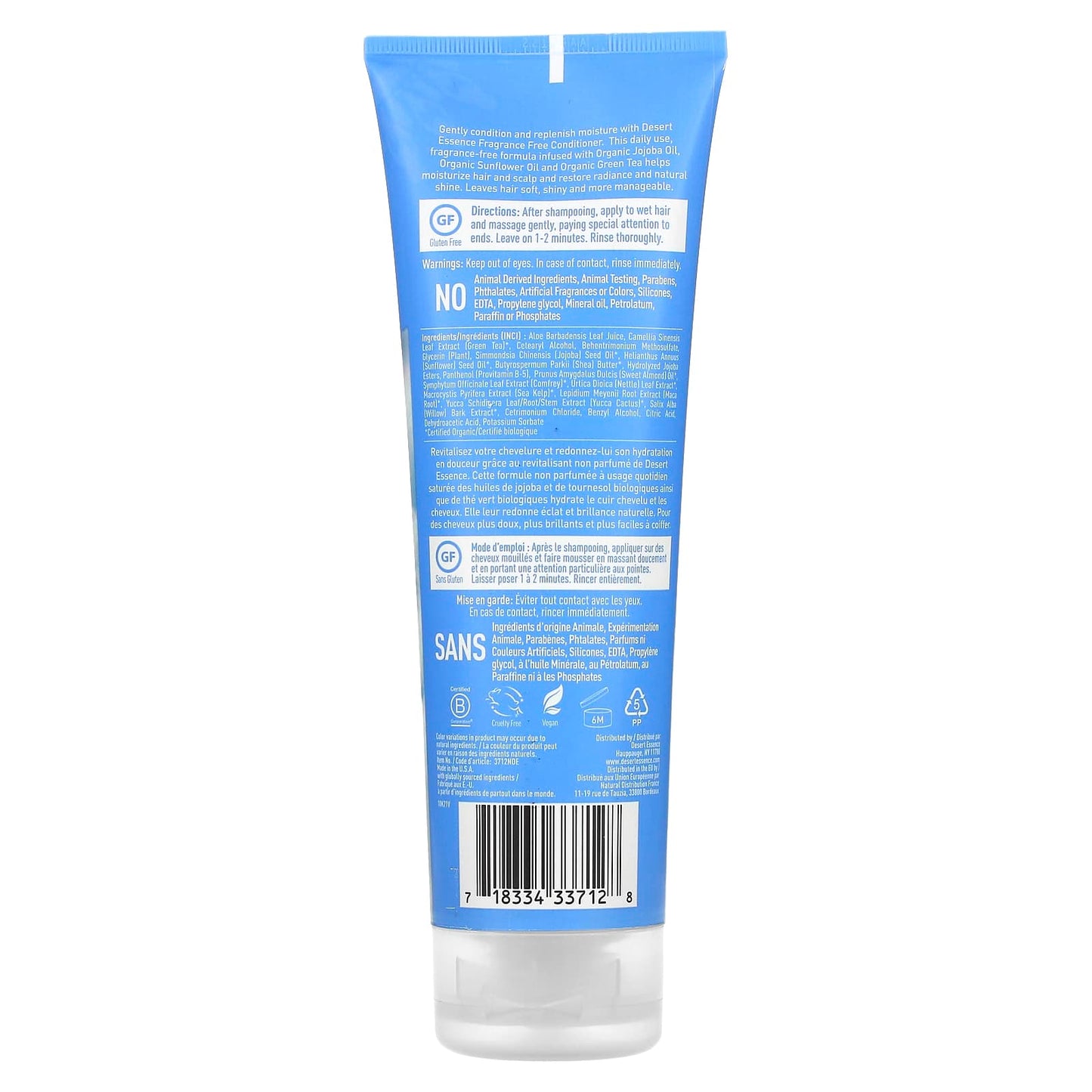 Desert Essence Fragrance Free Conditioner for Hair & Scalp, 8 fl oz - Image 2