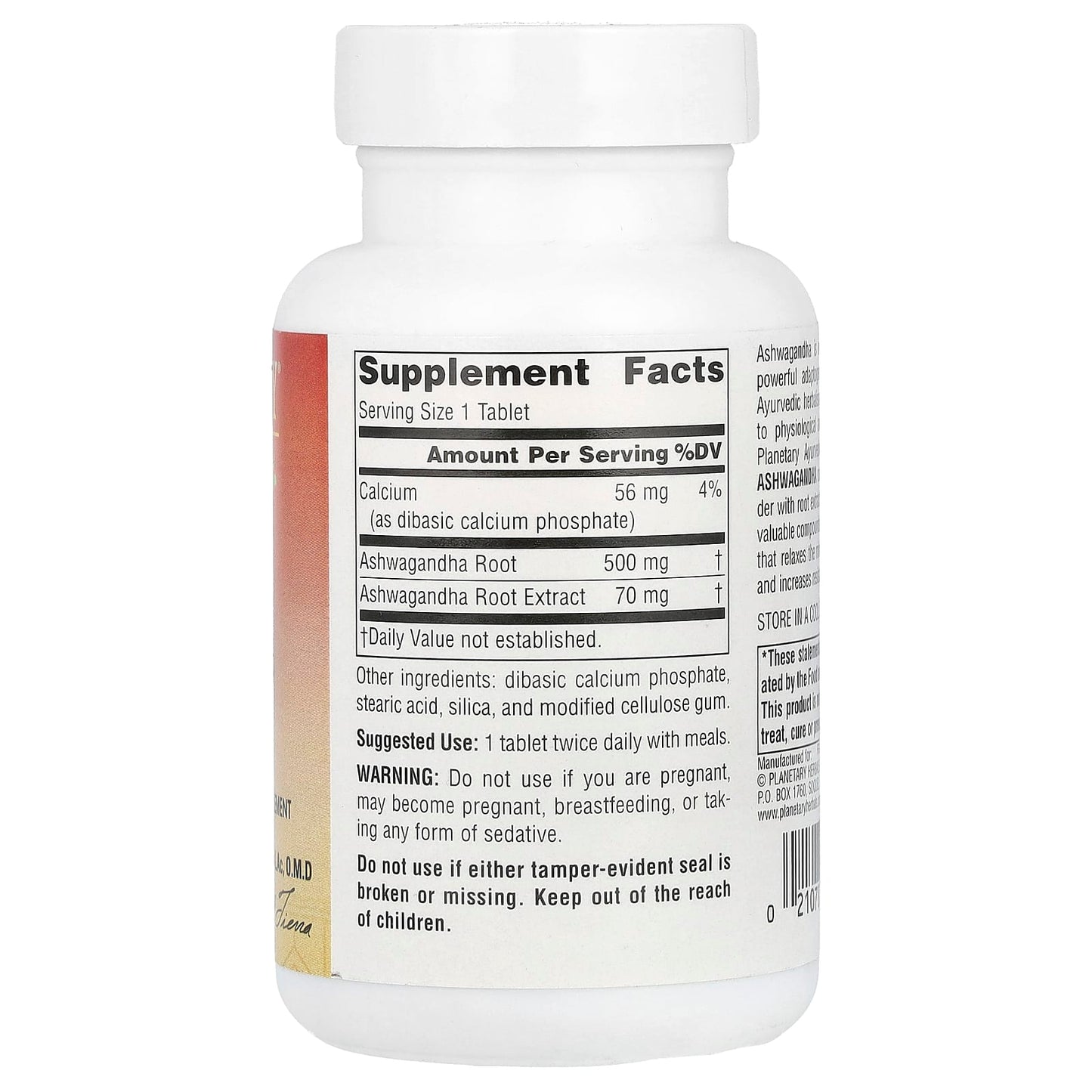 Planetary Herbals, Ayurvedics, Full Spectrum™ Ashwagandha, 60 Tablets - Image 2