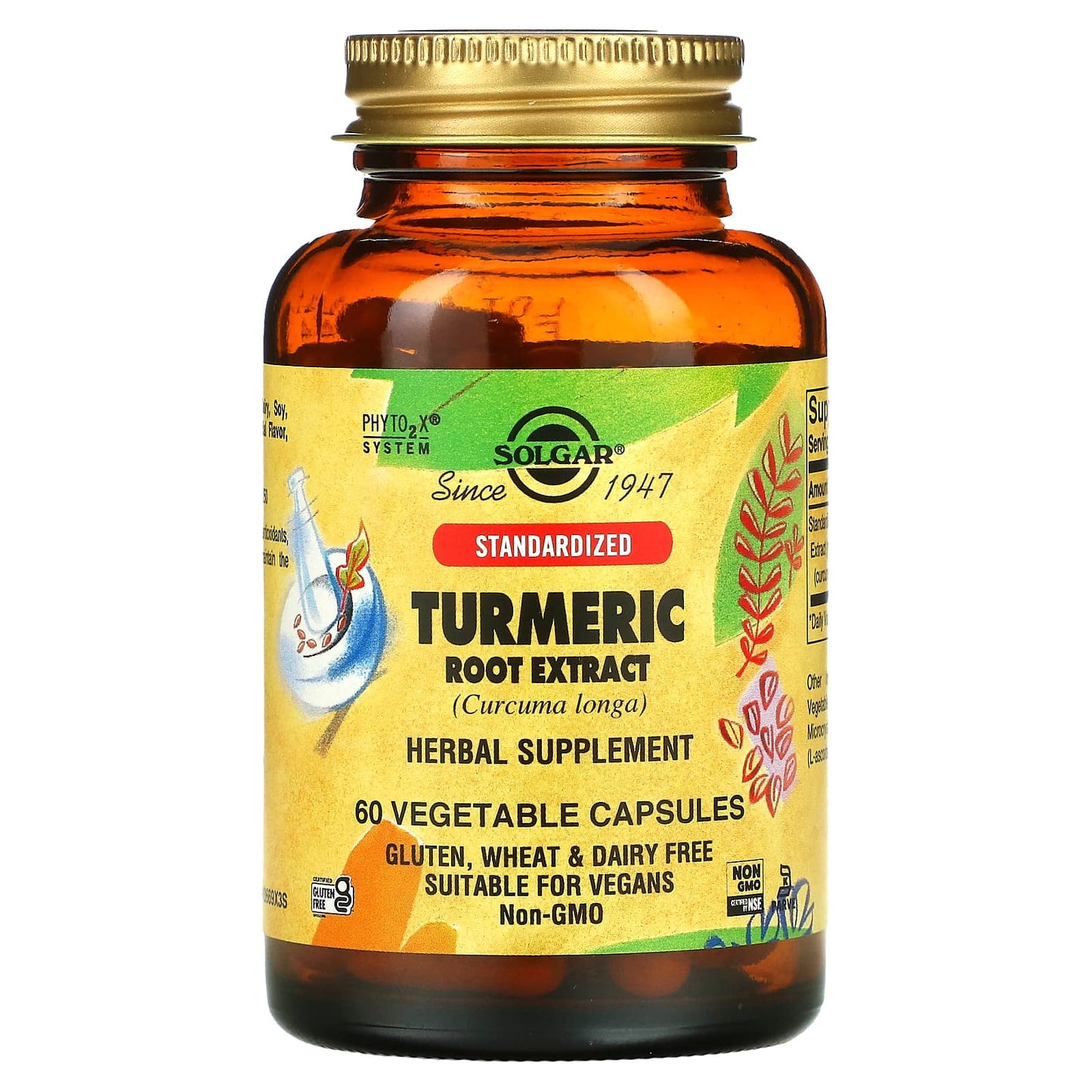Solgar, Turmeric Root Extract, 60 Vegetable Capsules (400 mg per Capsule)