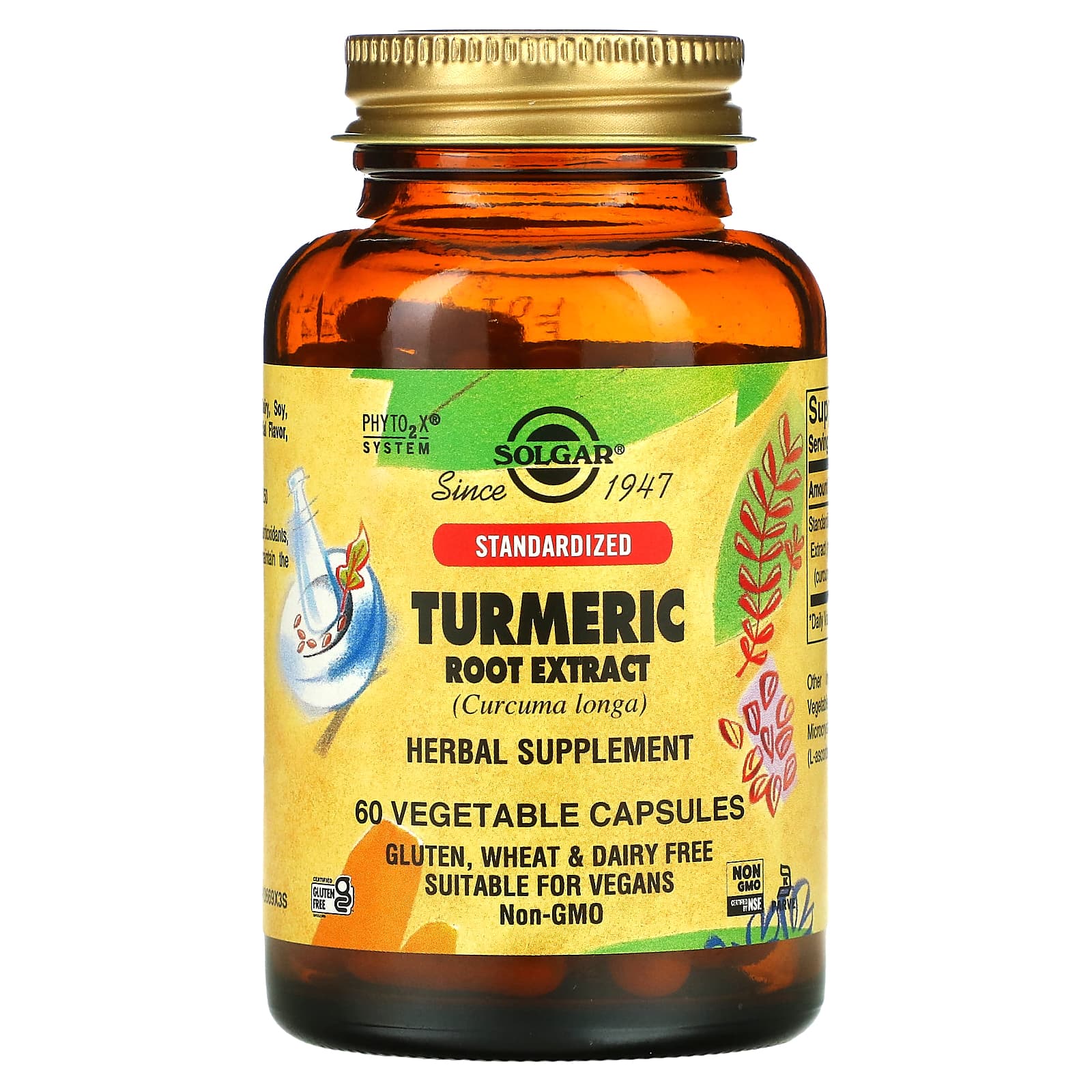 Solgar, Turmeric Root Extract, 60 Vegetable Capsules (400 mg per Capsule)