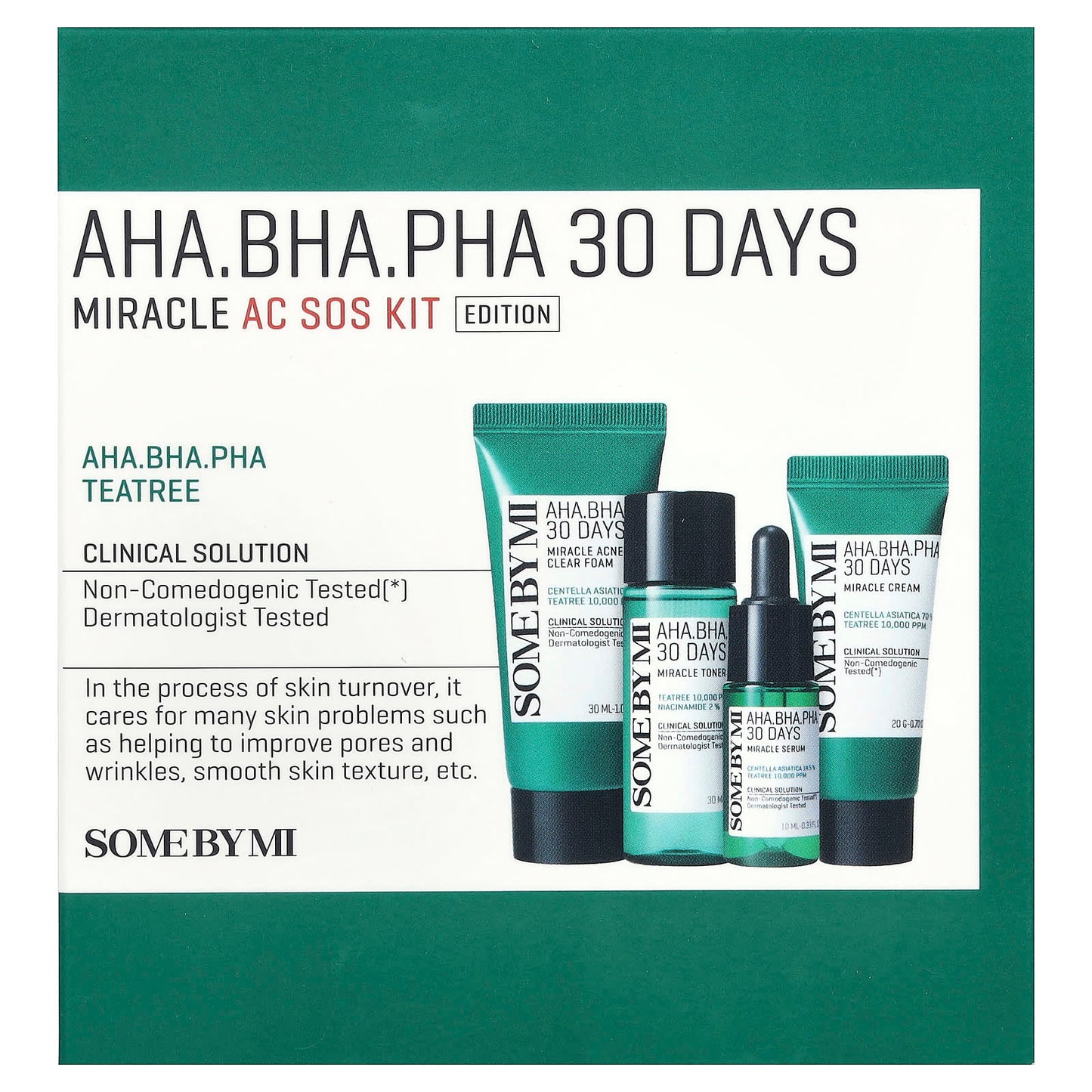SOME BY MI, AHA. BHA. PHA 30 Days Miracle AC SOS Kit, Edition, 4 Piece Kit - Image 2