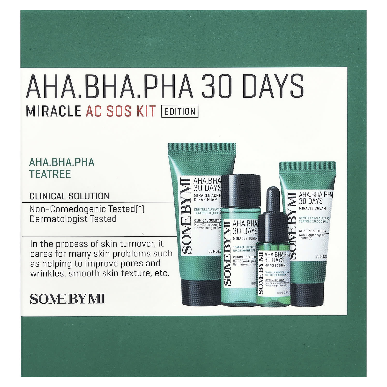 SOME BY MI, AHA. BHA. PHA 30 Days Miracle AC SOS Kit, Edition, 4 Piece Kit - Image 2