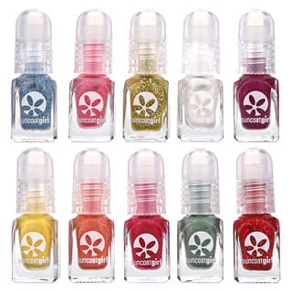 Non-Toxic Water-Based Nail Polish Kit by SuncoatGirl - 12 Piece Holiday Mani