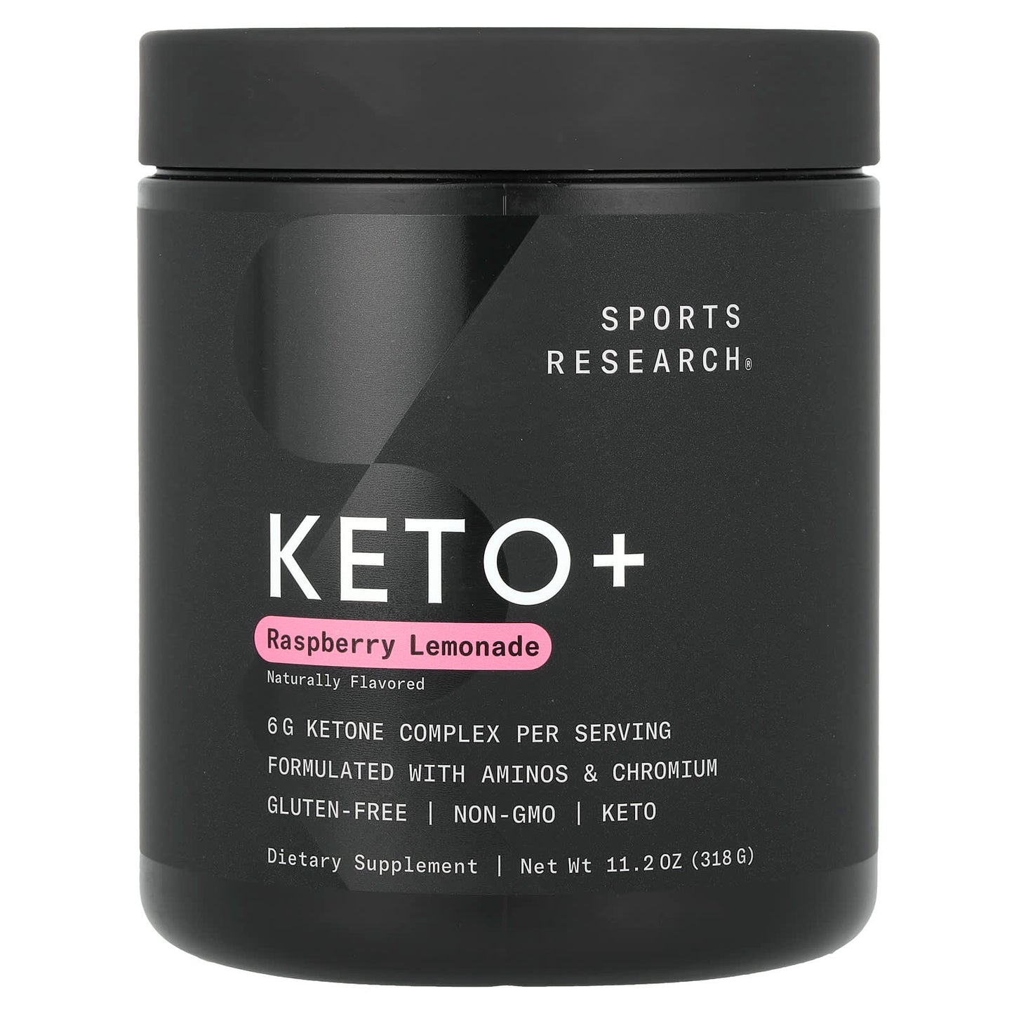 Sports Research, Keto+, Raspberry Lemonade, 11.2 oz (318 g) - Image 1