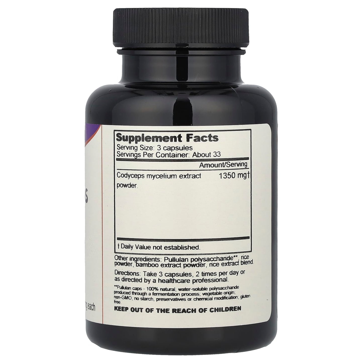 Cordyceps Supplement by Dragon Herbs - 450mg, 100 Capsules - Image 2