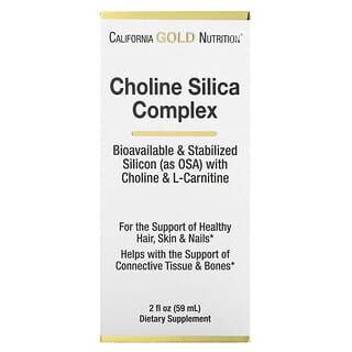 California Gold Nutrition Choline Silica Complex Liquid Supplement