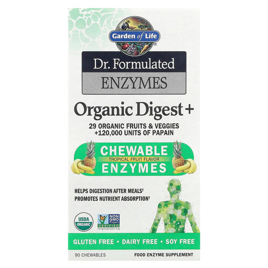 Dr. Formulated Digestive Enzymes by Garden of Life - USDA Organic & Non-GMO - Image 1