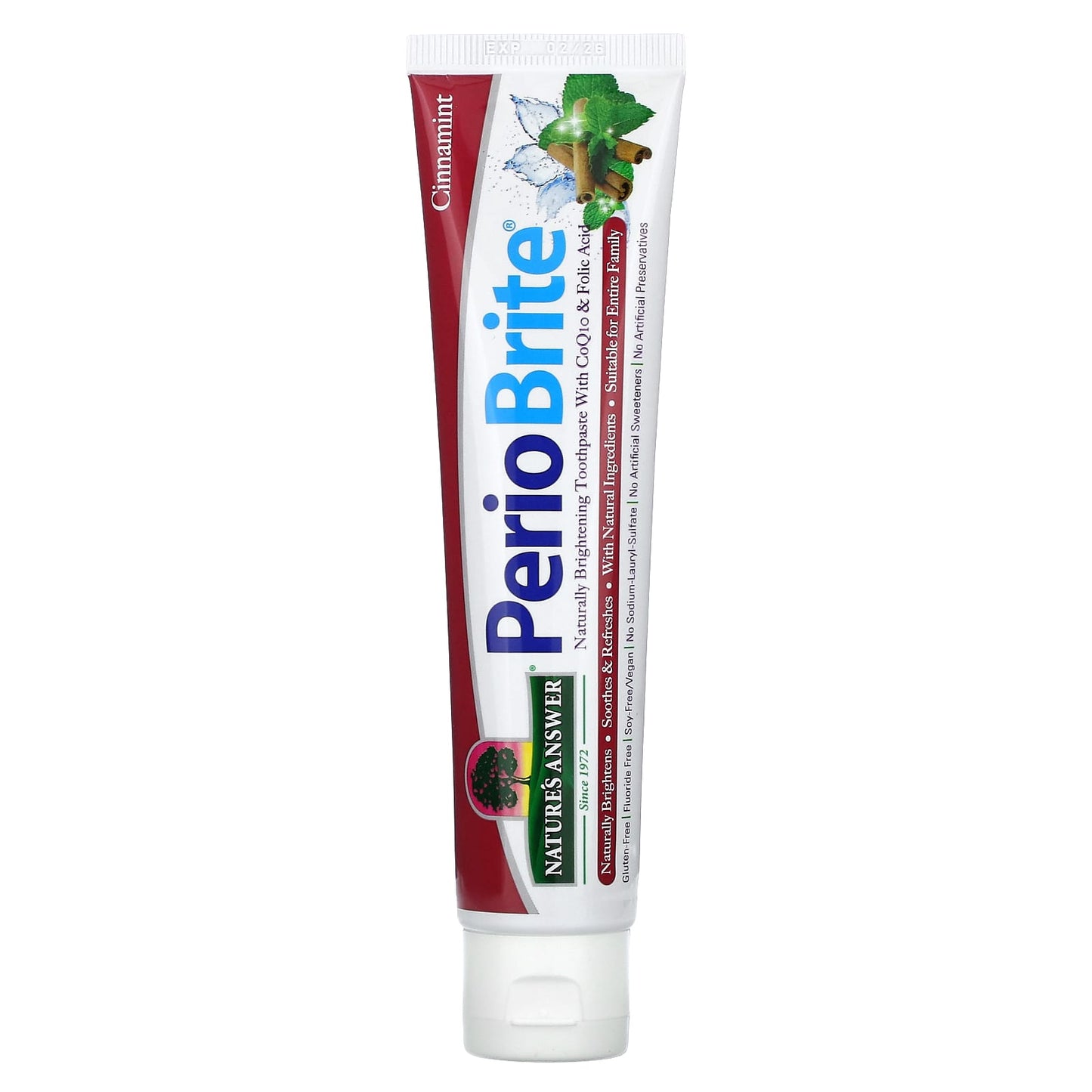 Nature's Answer, PerioBrite, Toothpaste with Xylitol, Cinnamint, 4 oz (113.4 g) - Image 1