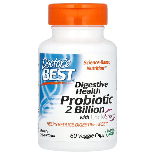 Doctor's Best Probiotic 2 Billion with LactoSpore for Digestive Health - Image 1