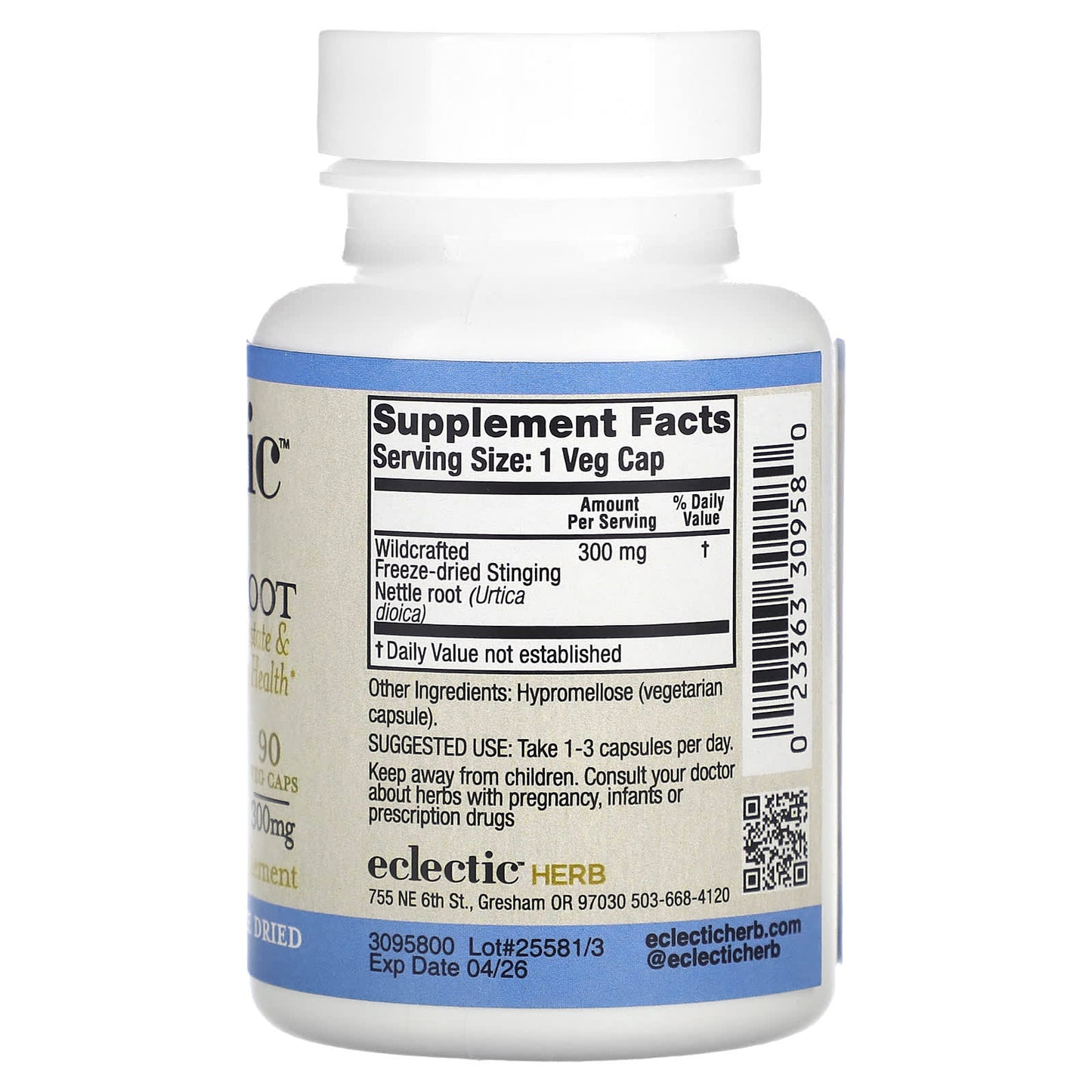 Nettle Root Supplement for Prostate Health - 90 Veg Caps, 300mg - Image 2