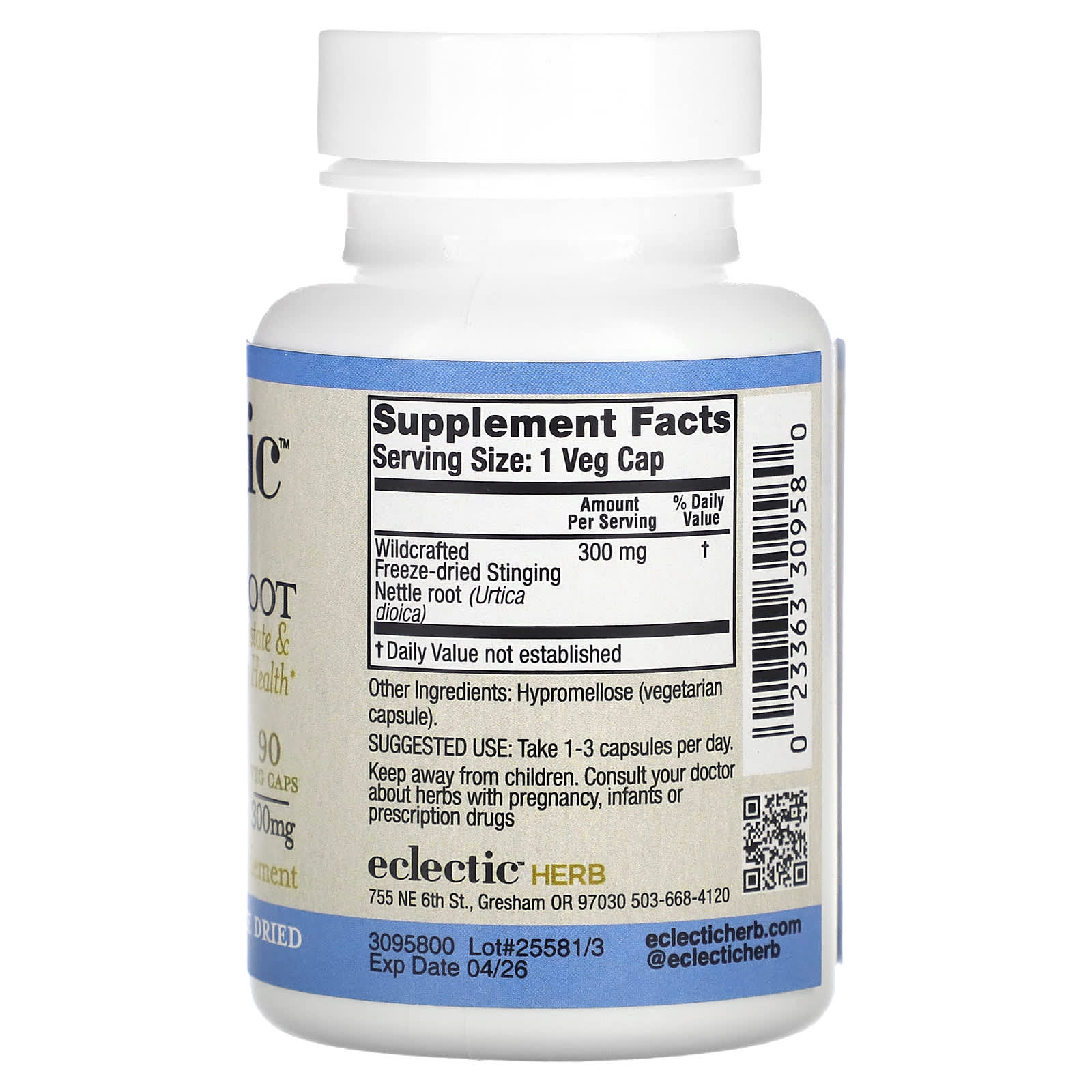 Nettle Root Supplement for Prostate Health - 90 Veg Caps, 300mg - Image 2