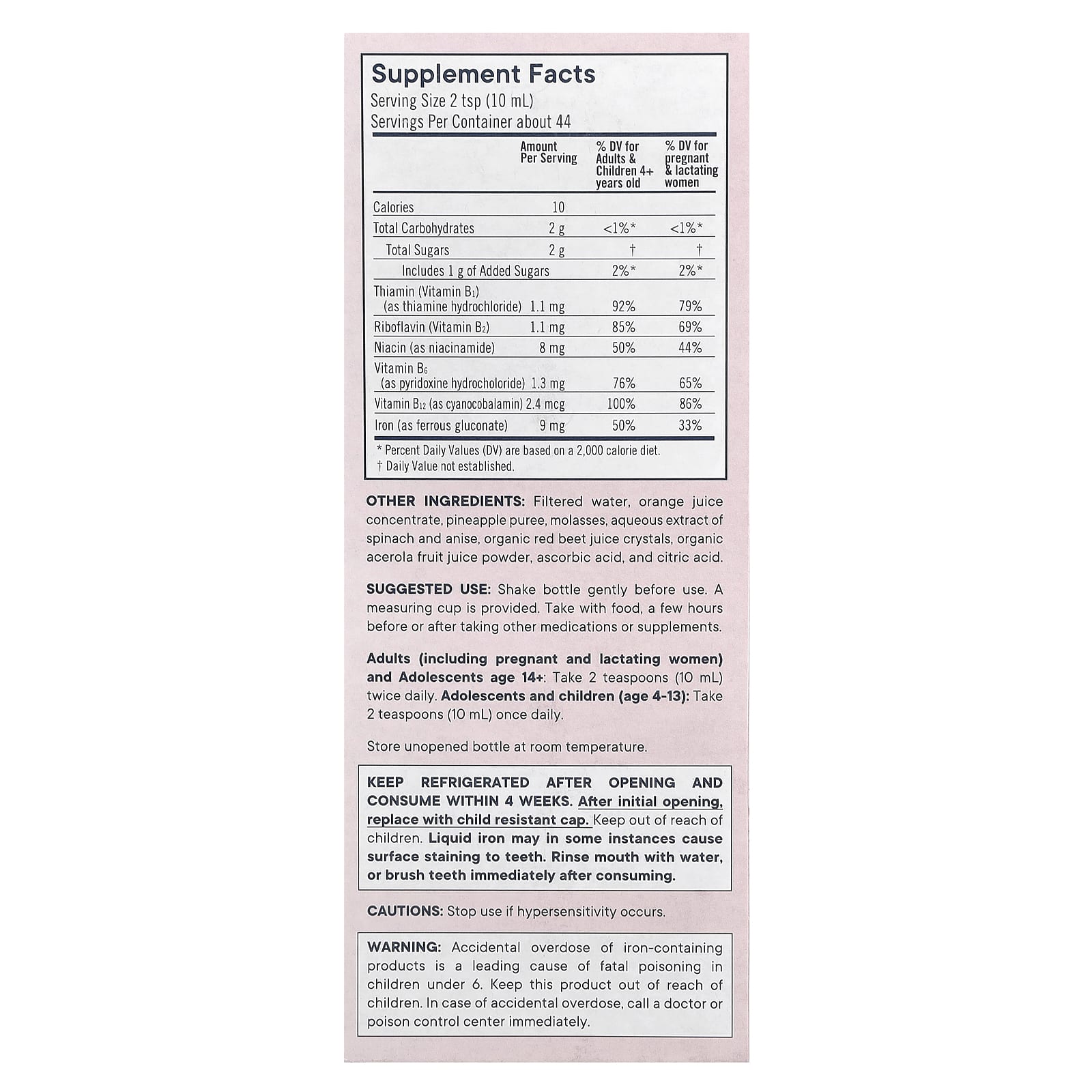 Flora Iron with B-Vitamin Complex for Healthy Energy - Image 2