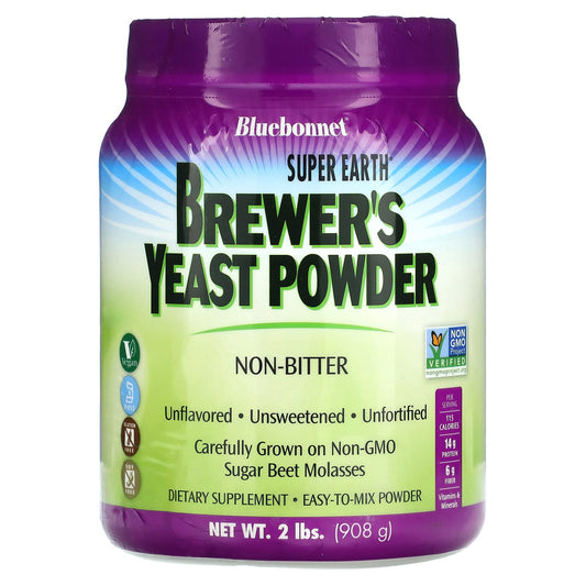 Bluebonnet Nutrition Super Earth Brewer's Yeast Powder 2lb - Image 1
