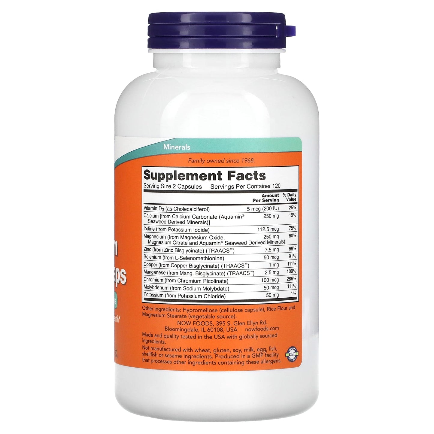 NOW Foods, Full Spectrum Minerals Caps, 240 Capsules - Image 2
