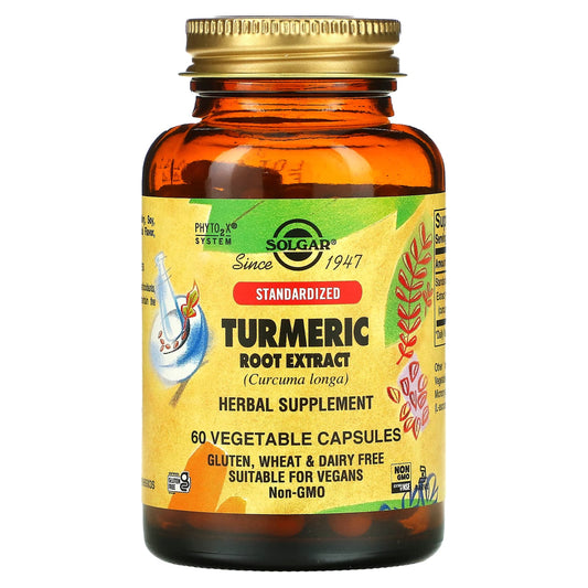 Solgar, Turmeric Root Extract, 60 Vegetable Capsules (400 mg per Capsule)