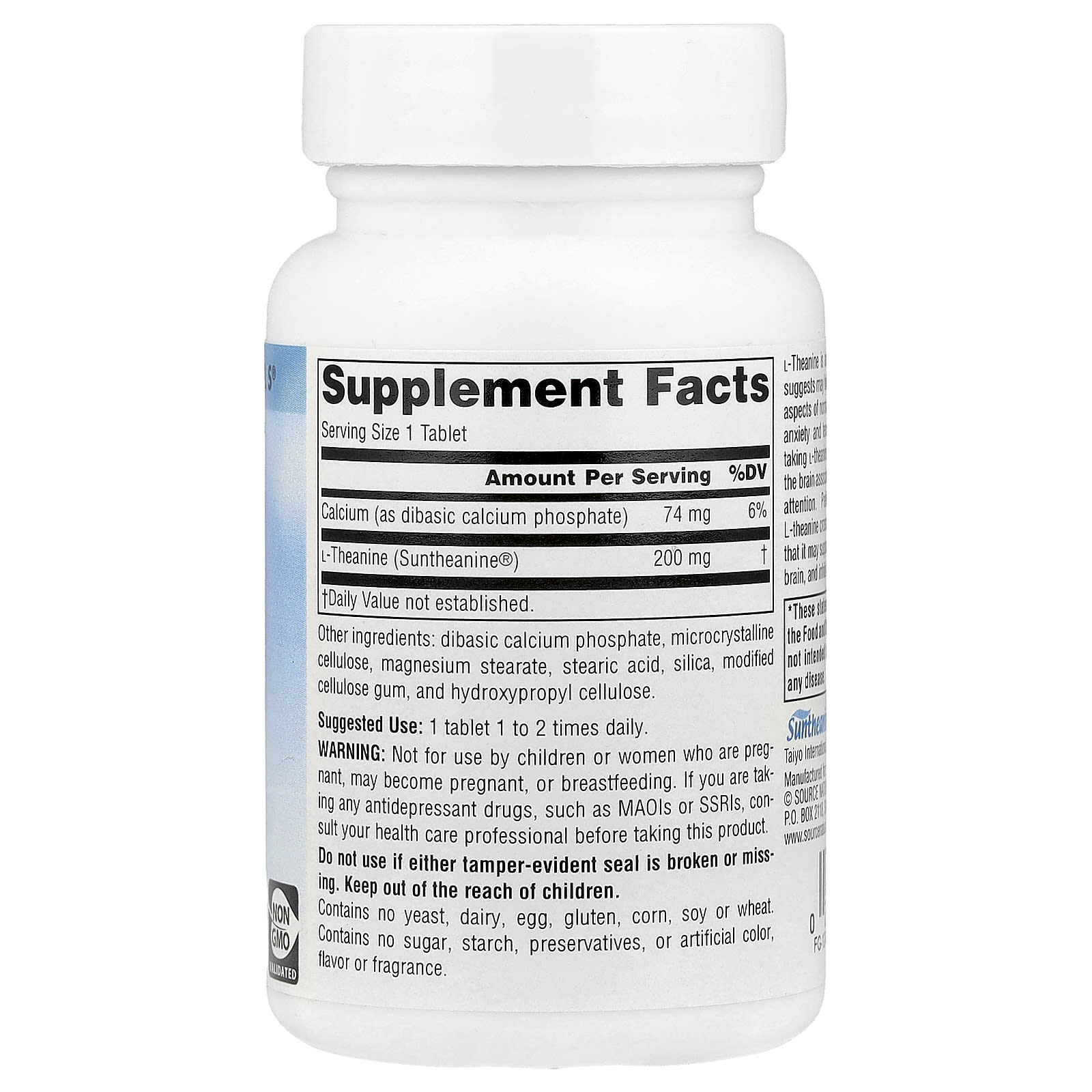 Source Naturals, Serene Science®, L-Theanine, 60 Tablets