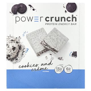 BNRG Power Crunch<sup>&reg;</sup> Cookies and Crème Protein Energy Bar, 12 Count