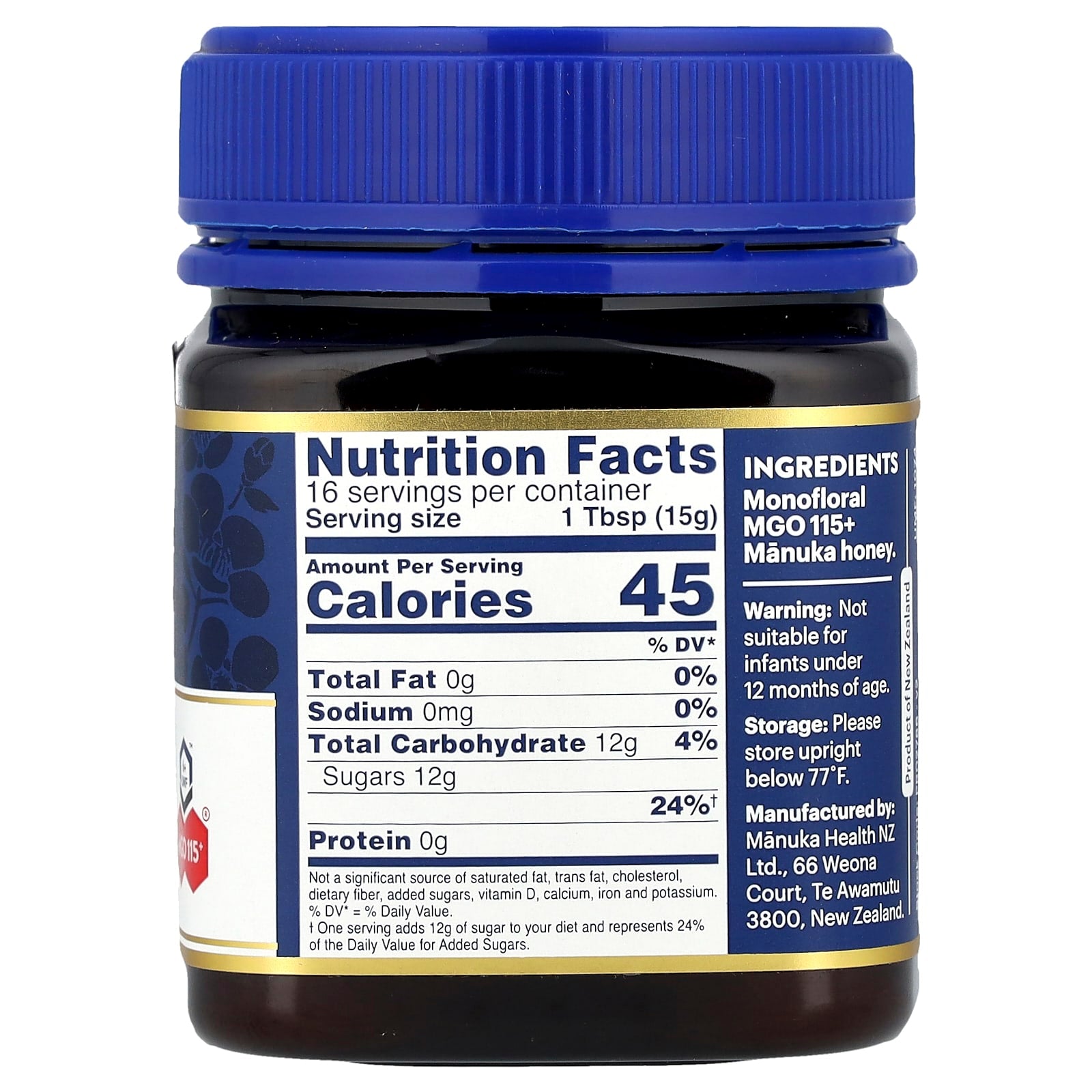 Manuka Health, Raw Manuka Honey, UMF 6+™, MGO 115+, 8.8 oz (250 g) - Image 2