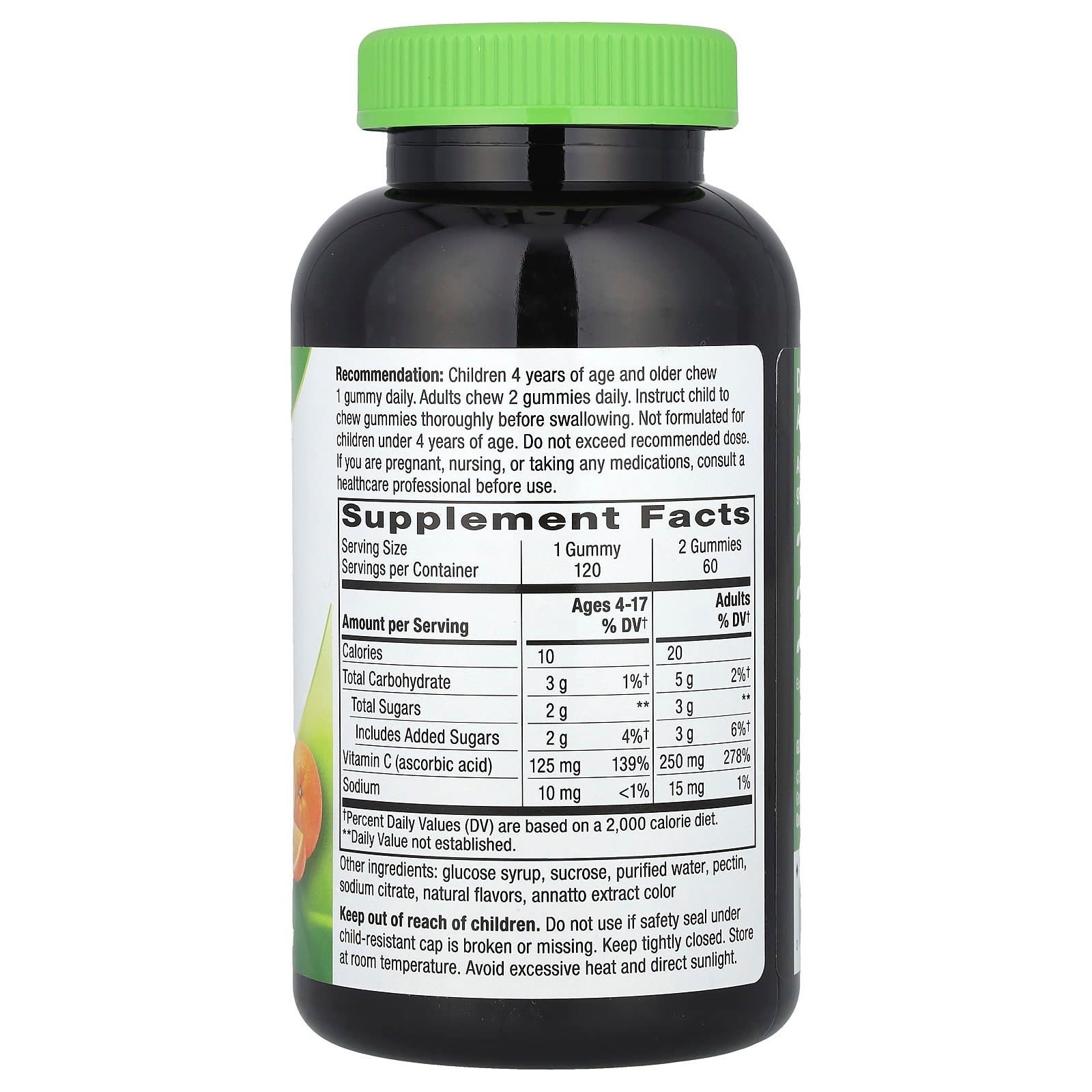 Nature's Way, Vitamin C Gummies, Orange, 120 Gummies (125 mg per Gummy) - Image 2