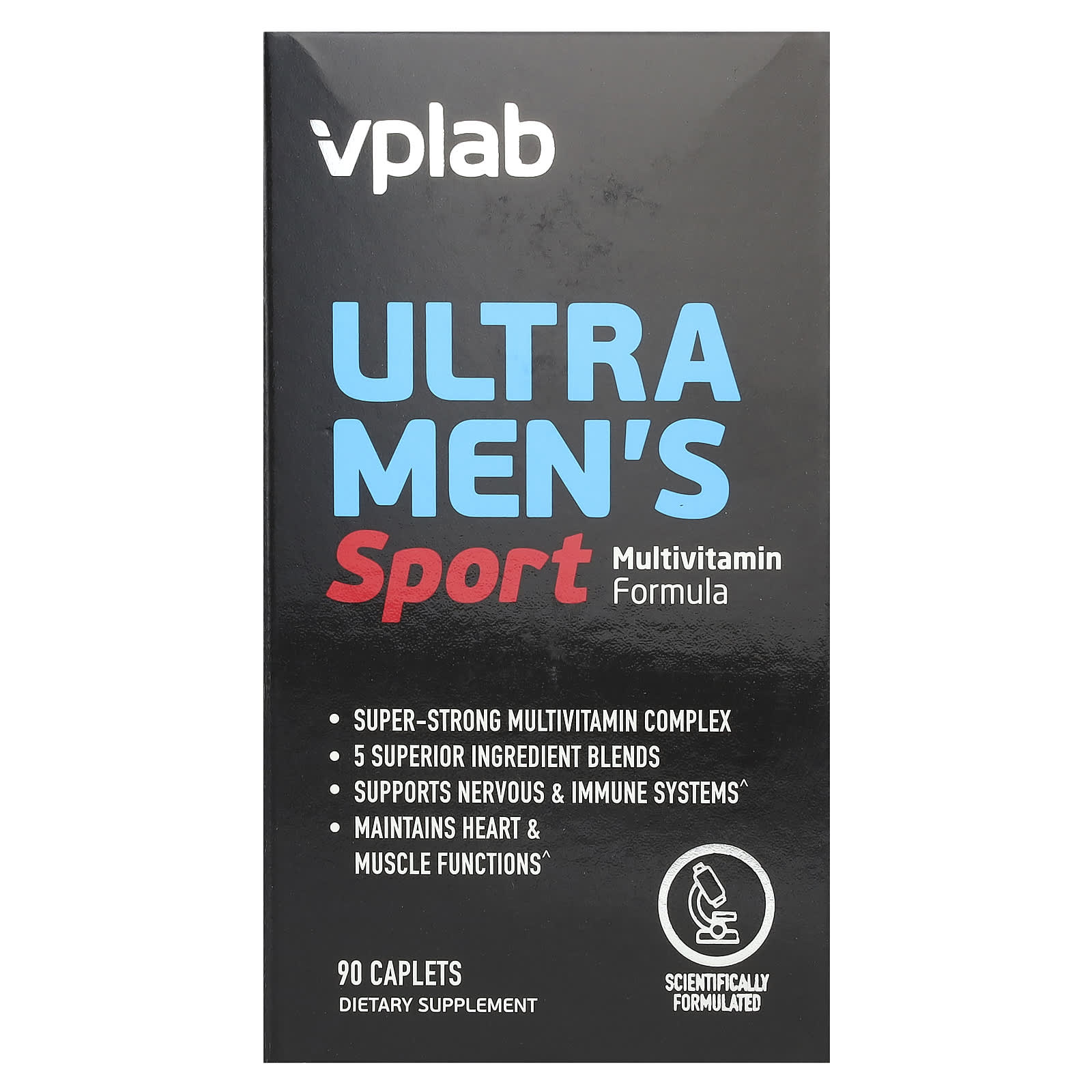 Vplab, Ultra Men’s Sport Multivitamin Formula, 90 Caplets - Image 1