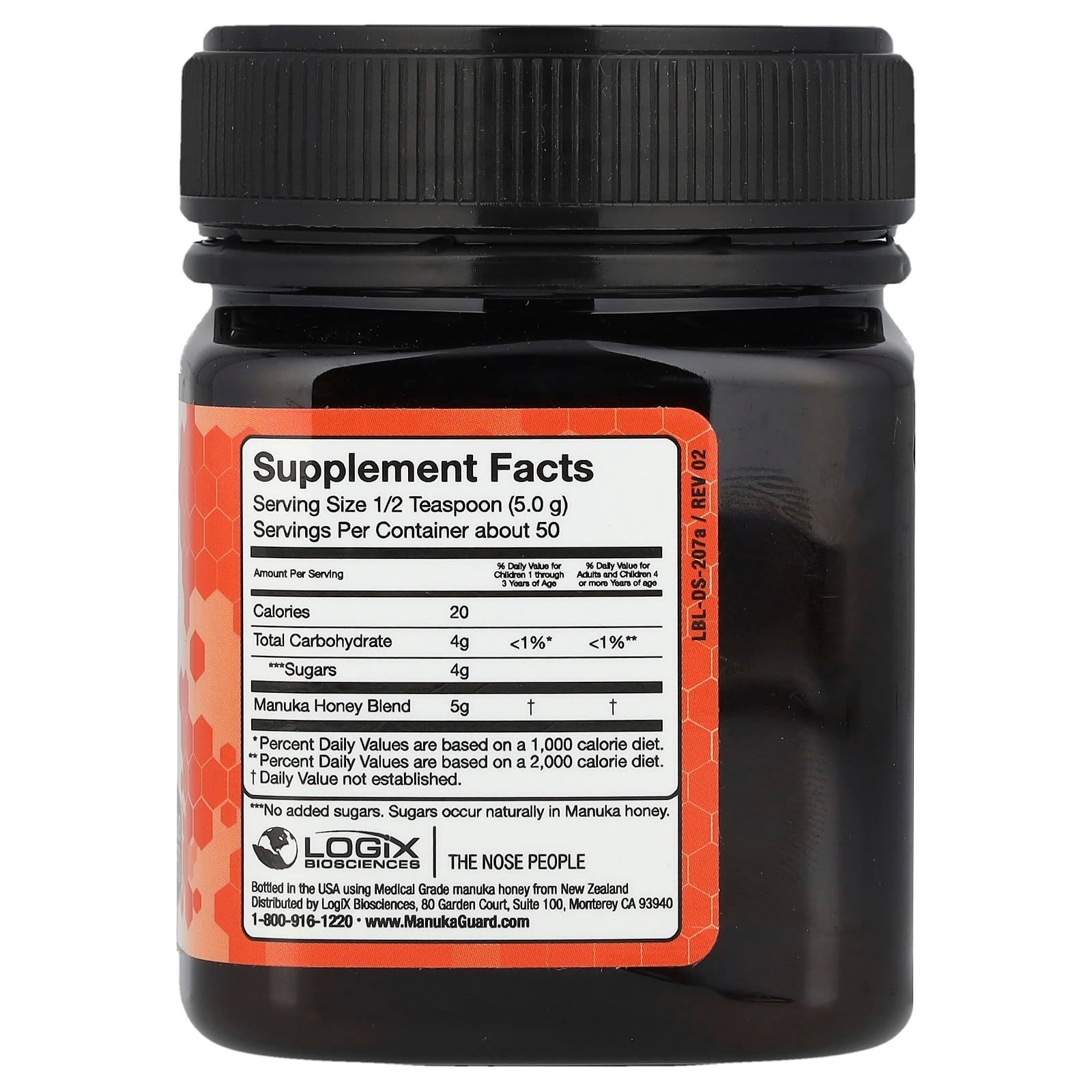 ManukaGuard, Medical Grade Manuka Honey, Gut Health, MGO 250, 8.8 oz (250 g) - Image 2