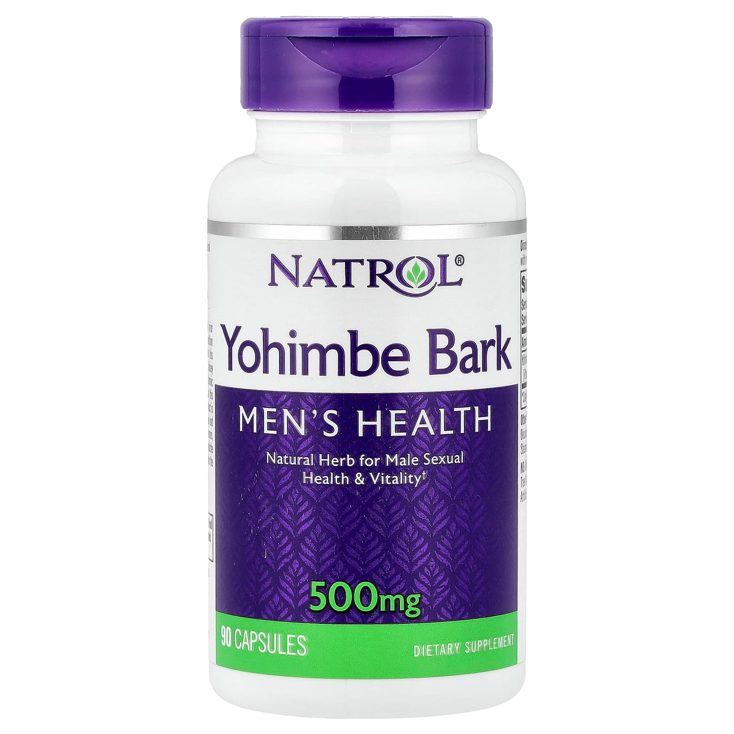 Natrol, Yohimbe Bark, 500 mg, 90 Capsules