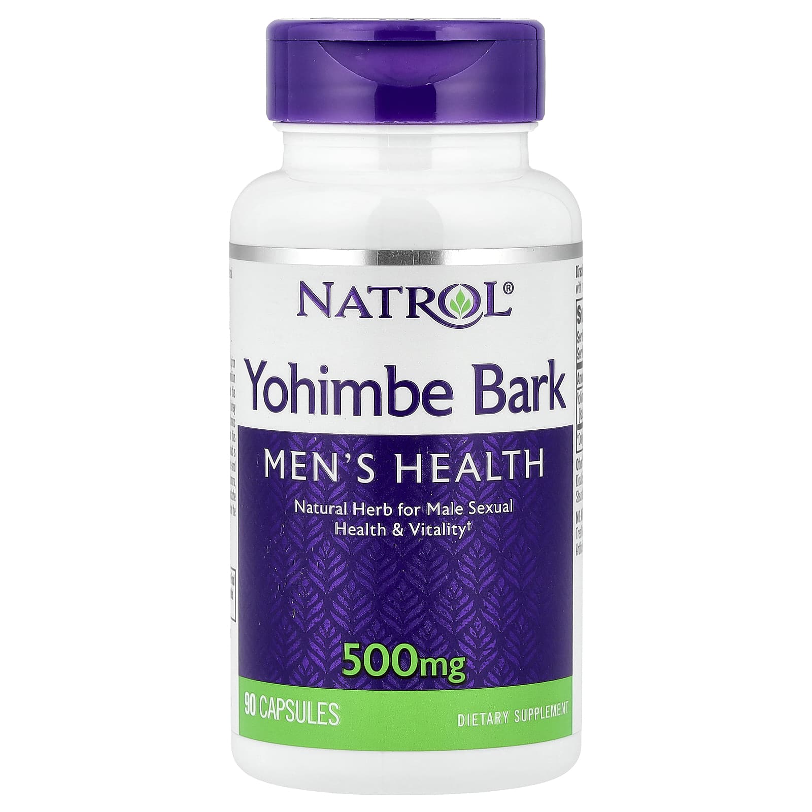 Natrol, Yohimbe Bark, 500 mg, 90 Capsules