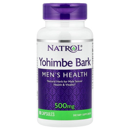 Natrol, Yohimbe Bark, 500 mg, 90 Capsules