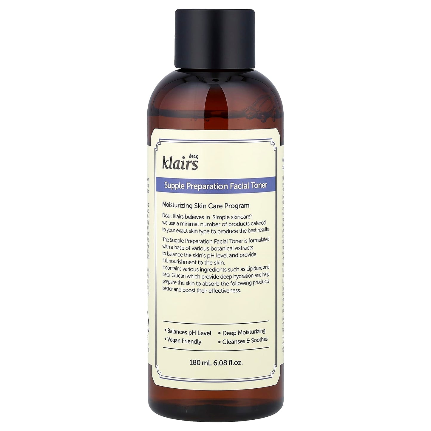 Klairs Supple Preparation Facial Toner for Balanced Skin 6.08 fl oz - Image 1