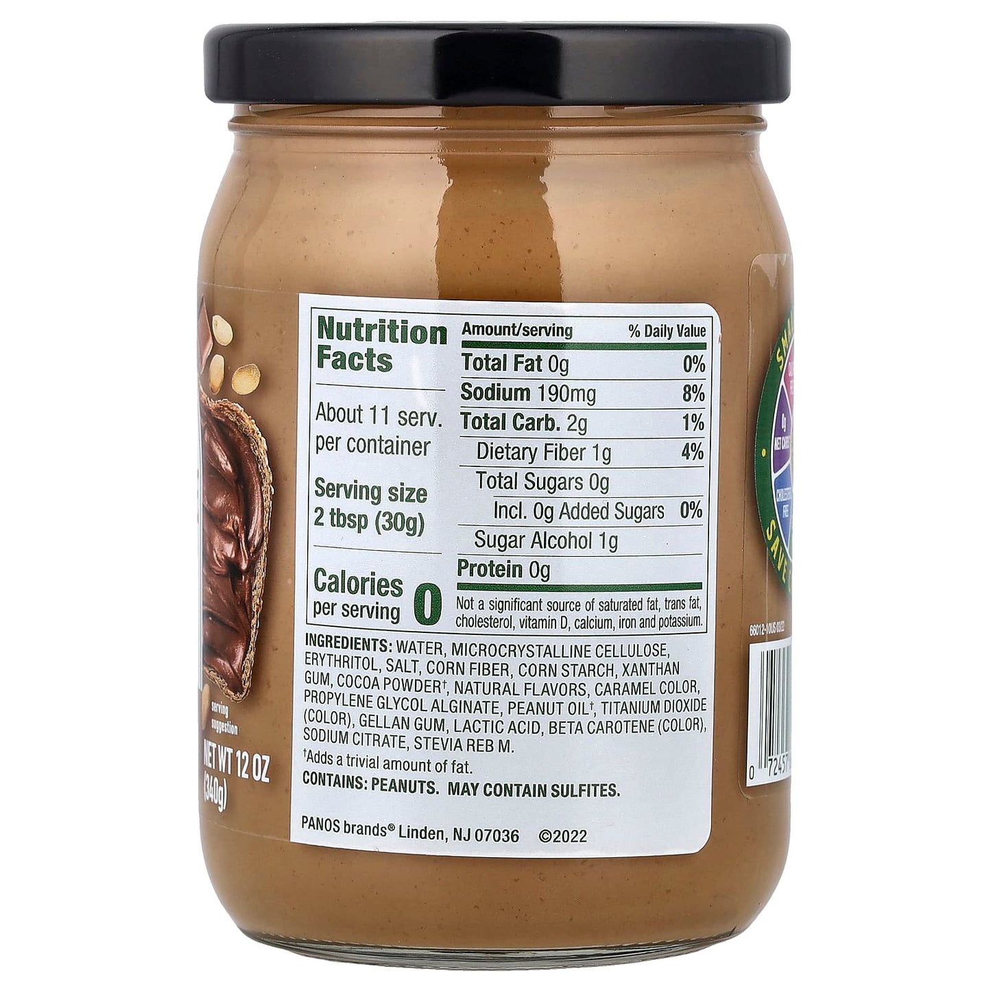 Walden Farms, Chocolate Peanut Spread, 12 oz (340 g) - Image 2