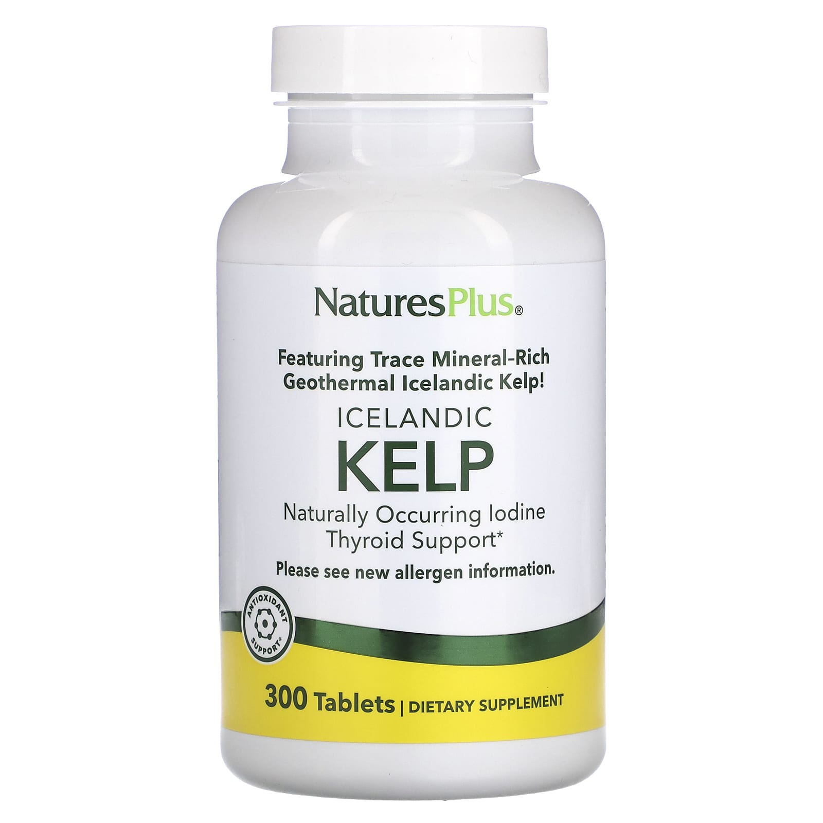 NaturesPlus, Icelandic Kelp, 300 Tablets (150 mg per Tablet) - Image 1