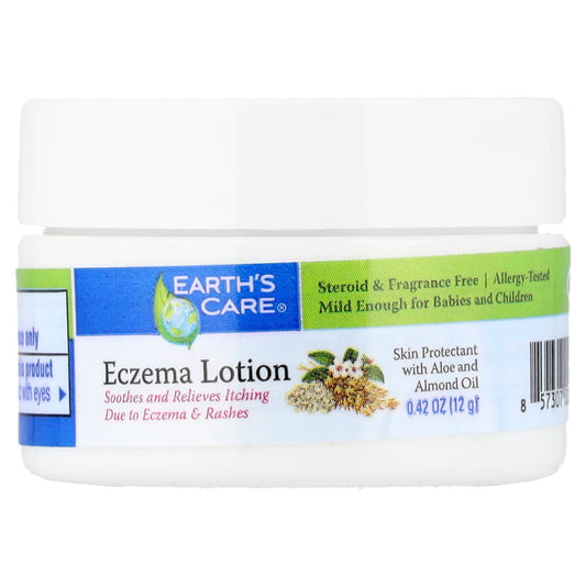 Soothe Eczema & Rashes with Earth's Care Aloe & Almond Oil Lotion - Image 1