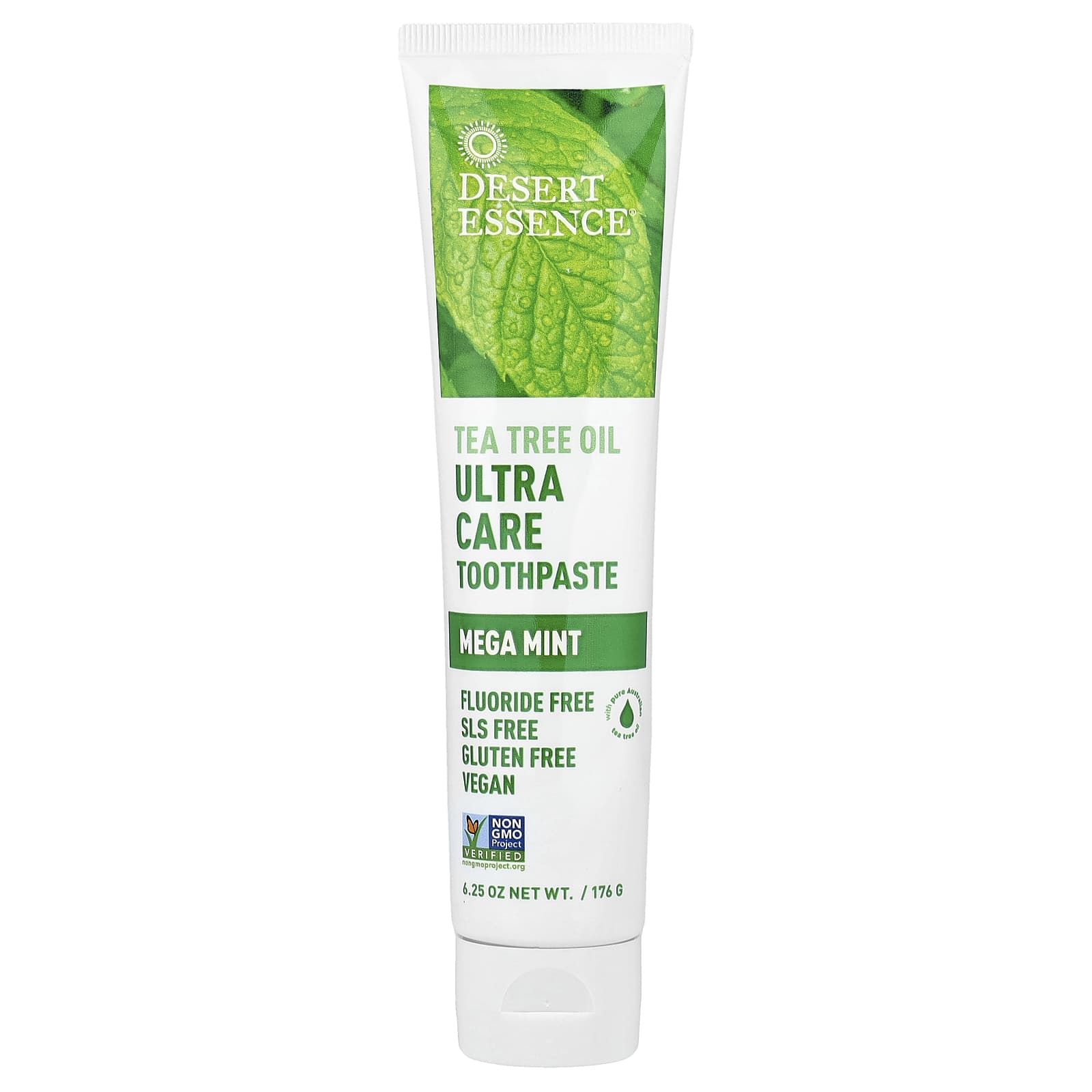 Desert Essence Ultra Care Tea Tree Oil Toothpaste for Fresh Breath, 6.25 oz - Image 1
