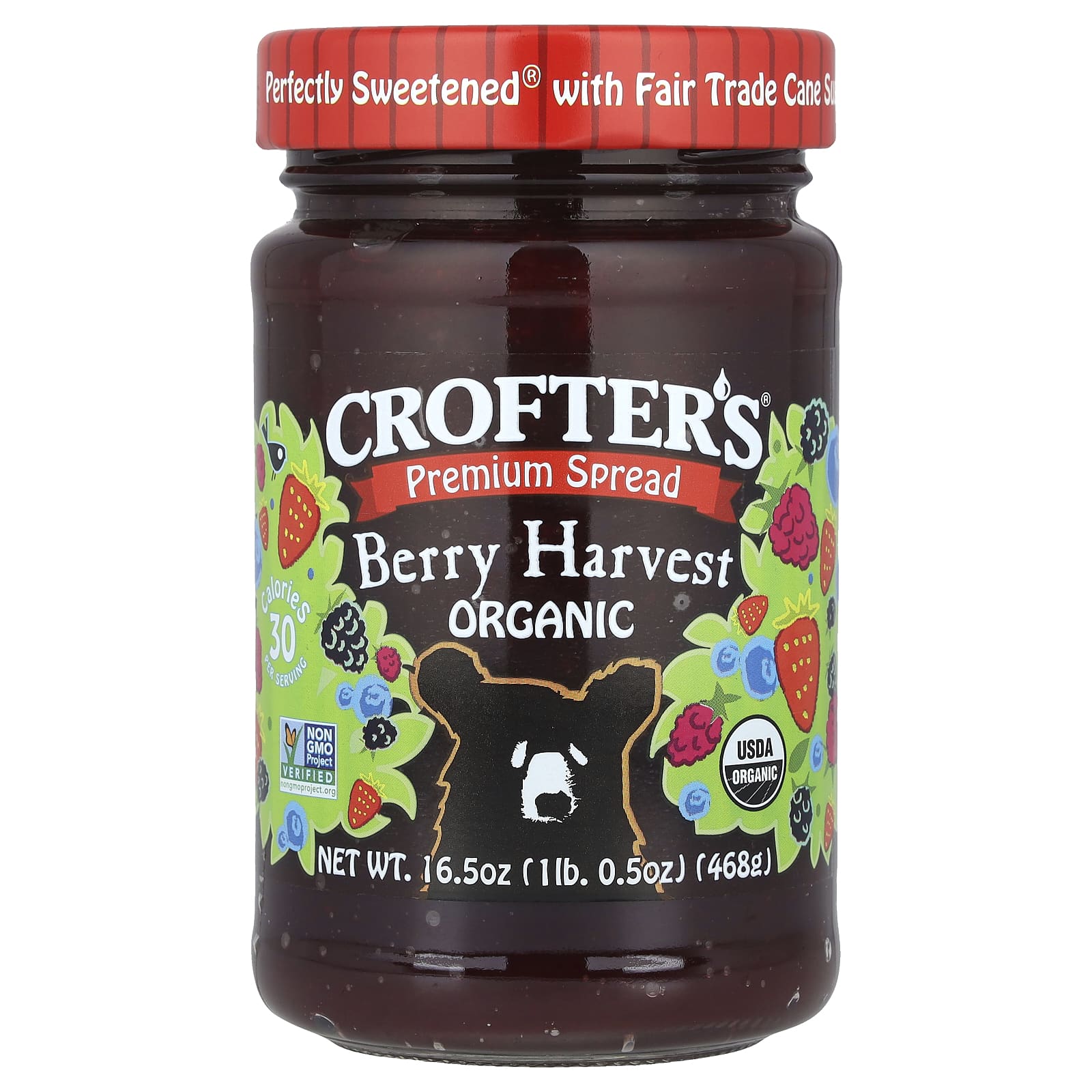 Organic Berry Harvest Spread by Crofter's Organic, 16.5 oz (468g) - Image 1