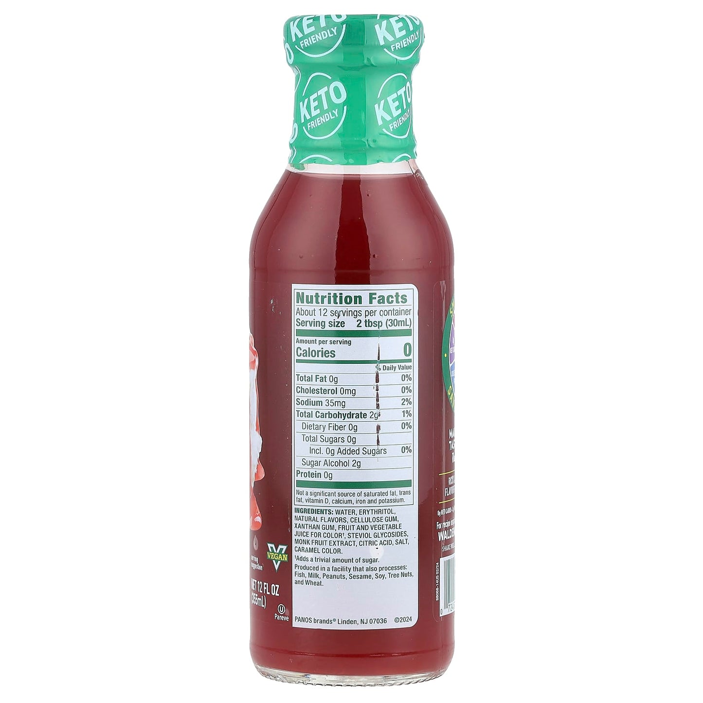 Walden Farms, Strawberry Syrup, 12 fl oz (355 ml) - Image 2
