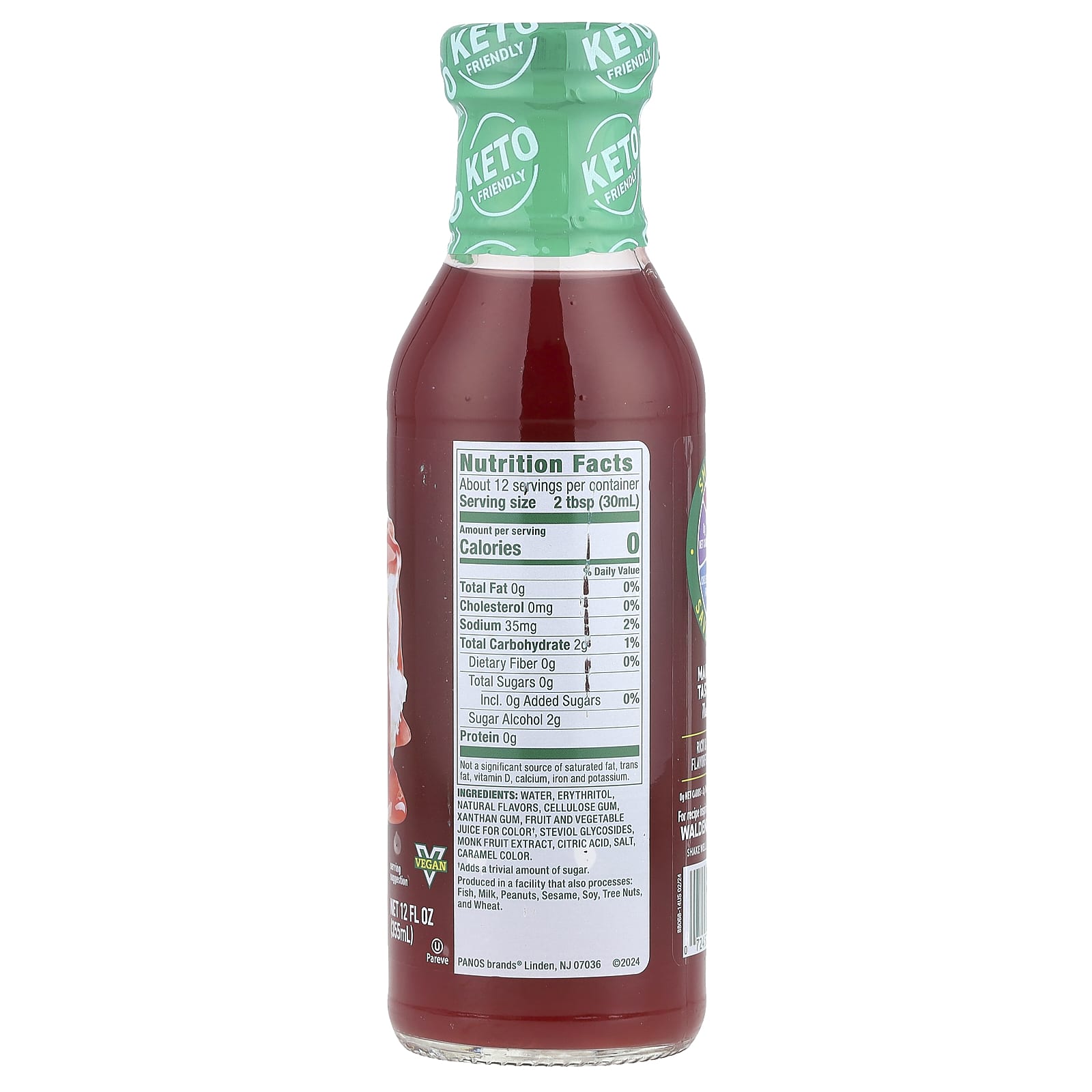 Walden Farms, Strawberry Syrup, 12 fl oz (355 ml) - Image 2