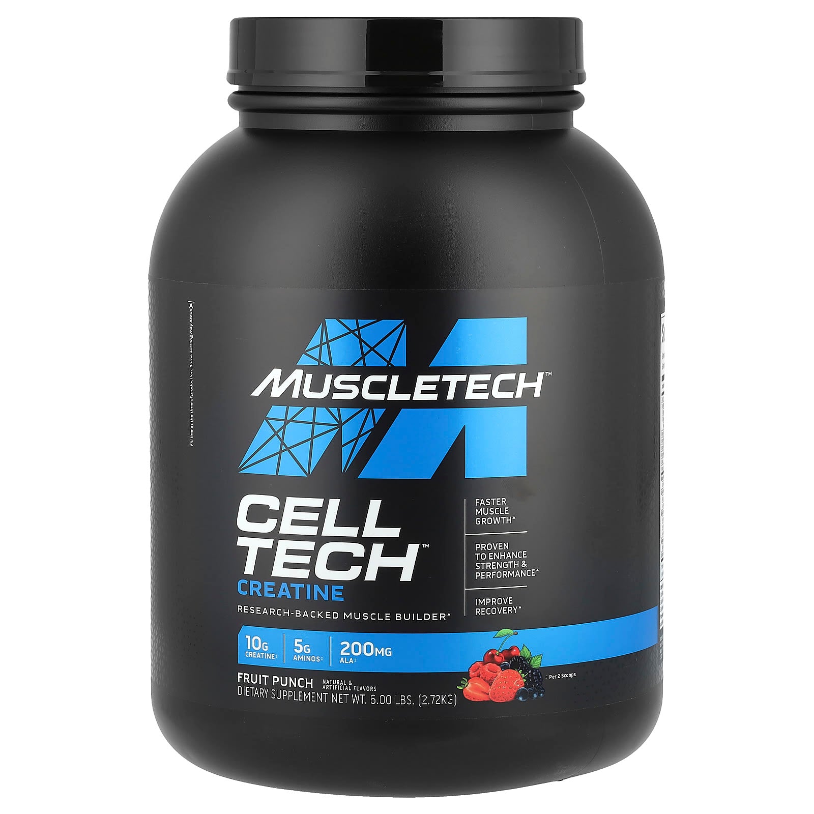MuscleTech, Cell-Tech™ Creatine, Fruit Punch, 6 lbs (2.72 kg) - Image 1