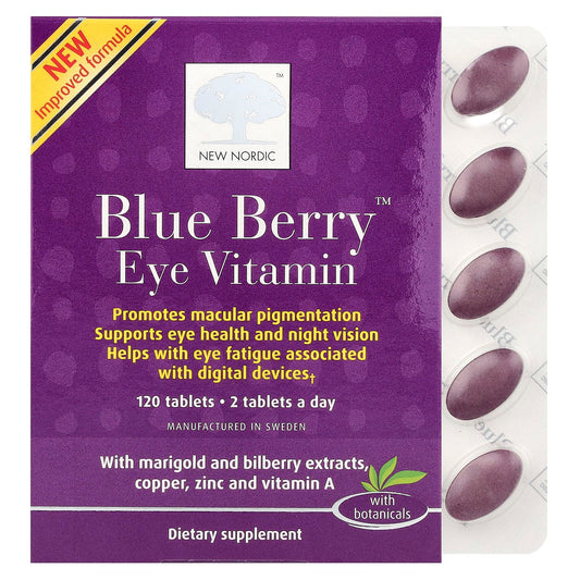 New Nordic, Blue Berry™ Eye Vitamin , 120 Tablets - Image 1