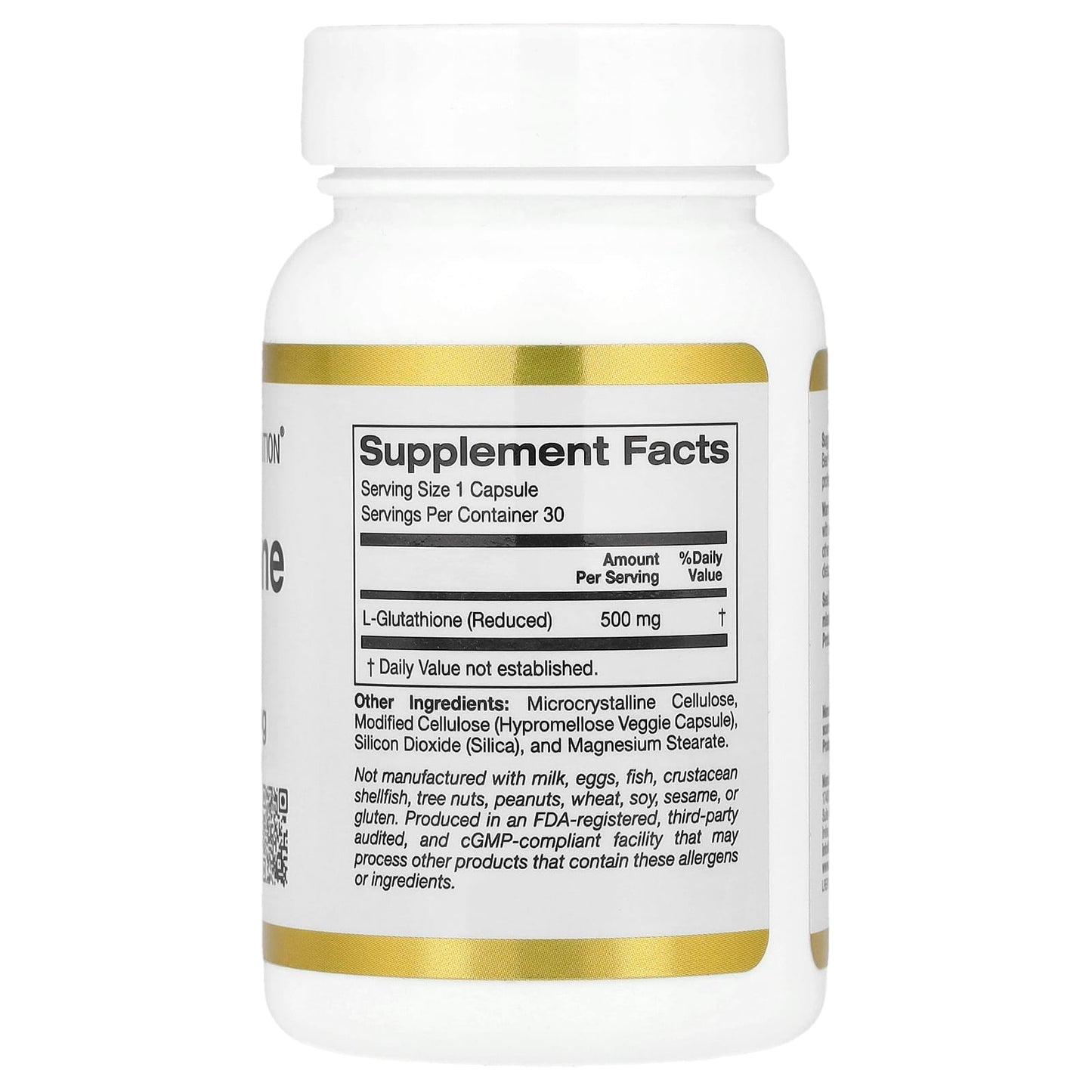 Boost Immune Function with California Gold Nutrition L-Glutathione 500mg - Image 2