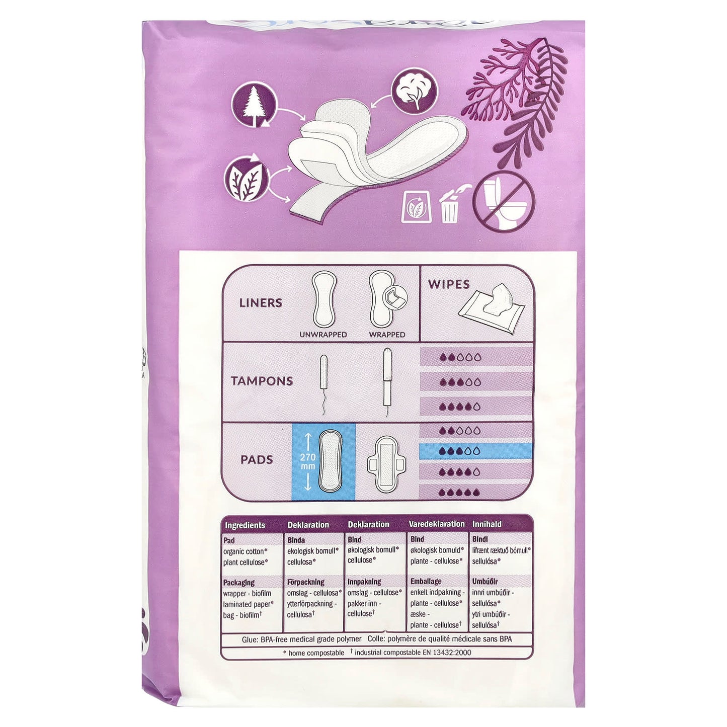 Natracare, Maxi Pads, Organic Cotton Cover, Super, 12 Pads - Image 2
