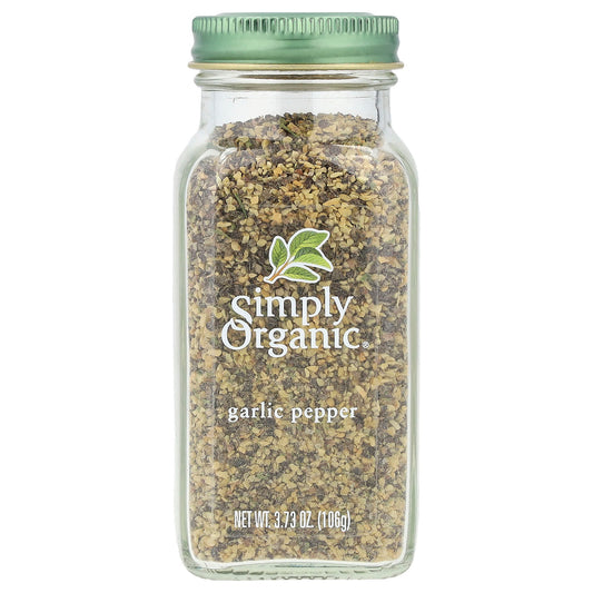Simply Organic, Garlic Pepper, 3.73 oz (106 g) - Image 1