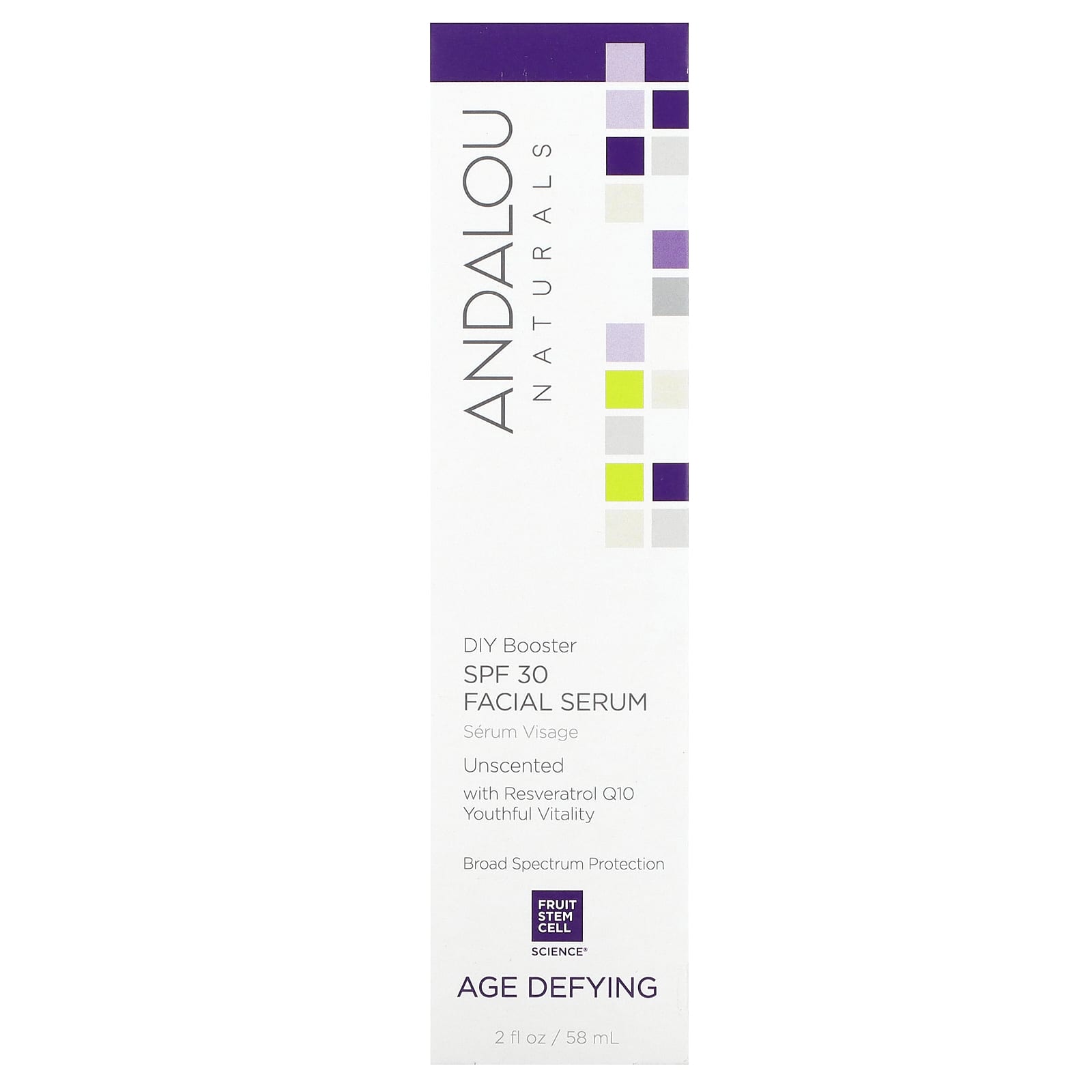 Andalou Naturals Age Defying Facial Serum with SPF 30, Unscented - Image 2