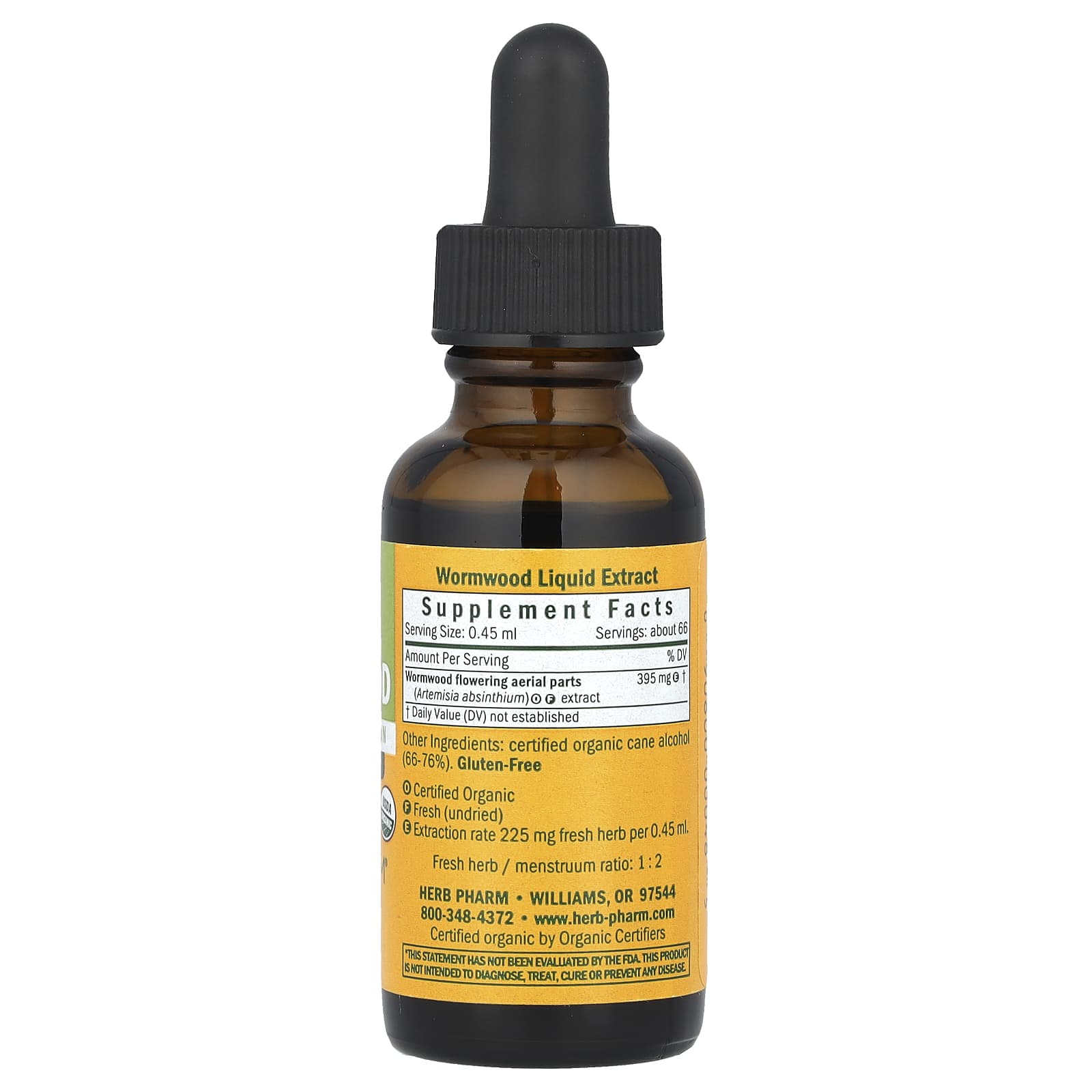 Wormwood Liquid Extract by Herb Pharm - USDA Organic Digestive Aid - Image 2
