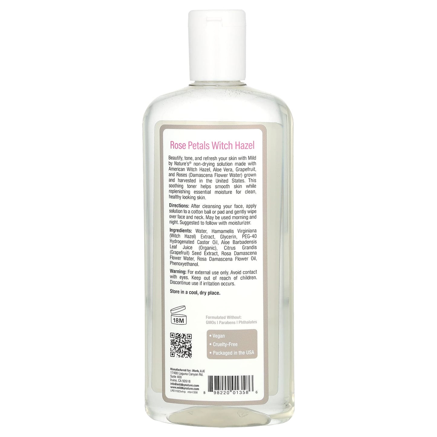 Rose Petals Witch Hazel by Mild By Nature: Gentle Toner for All Skin Types - Image 2