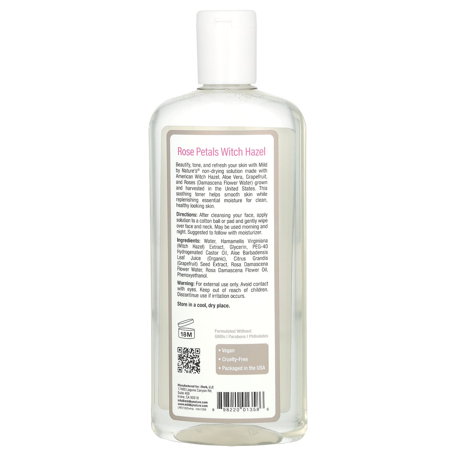 Rose Petals Witch Hazel by Mild By Nature: Gentle Toner for All Skin Types - Image 2