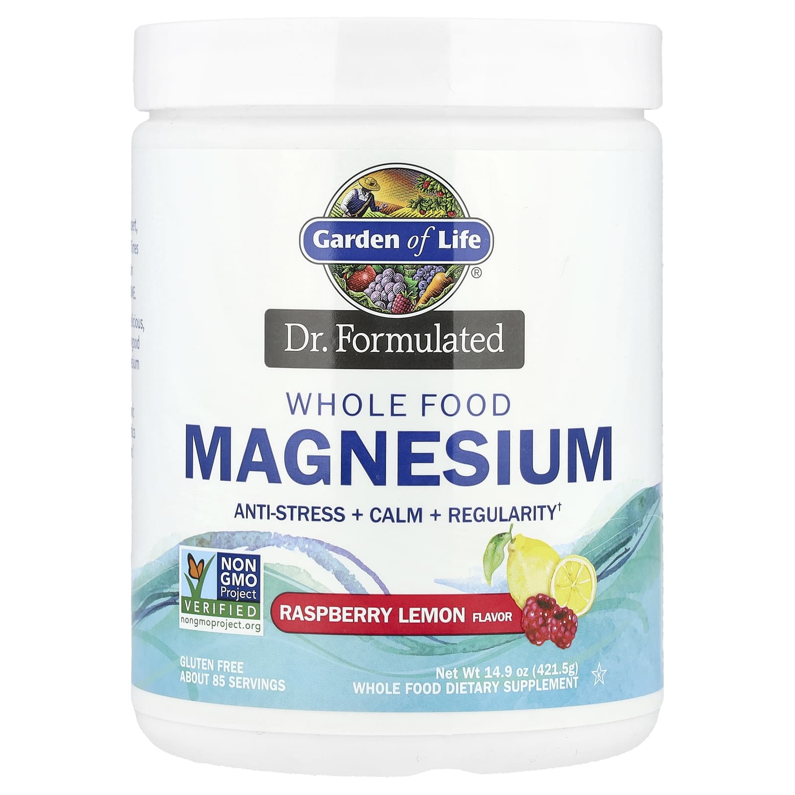 Whole Food Magnesium Powder by Garden of Life - Stress Relief & Sleep - Image 1