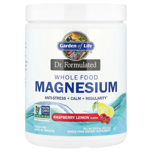 Whole Food Magnesium Powder by Garden of Life - Stress Relief & Sleep - Image 1